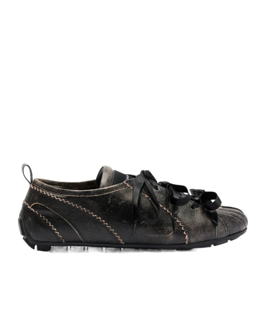 Simone Rocha Lace-up Sneakers In Brown