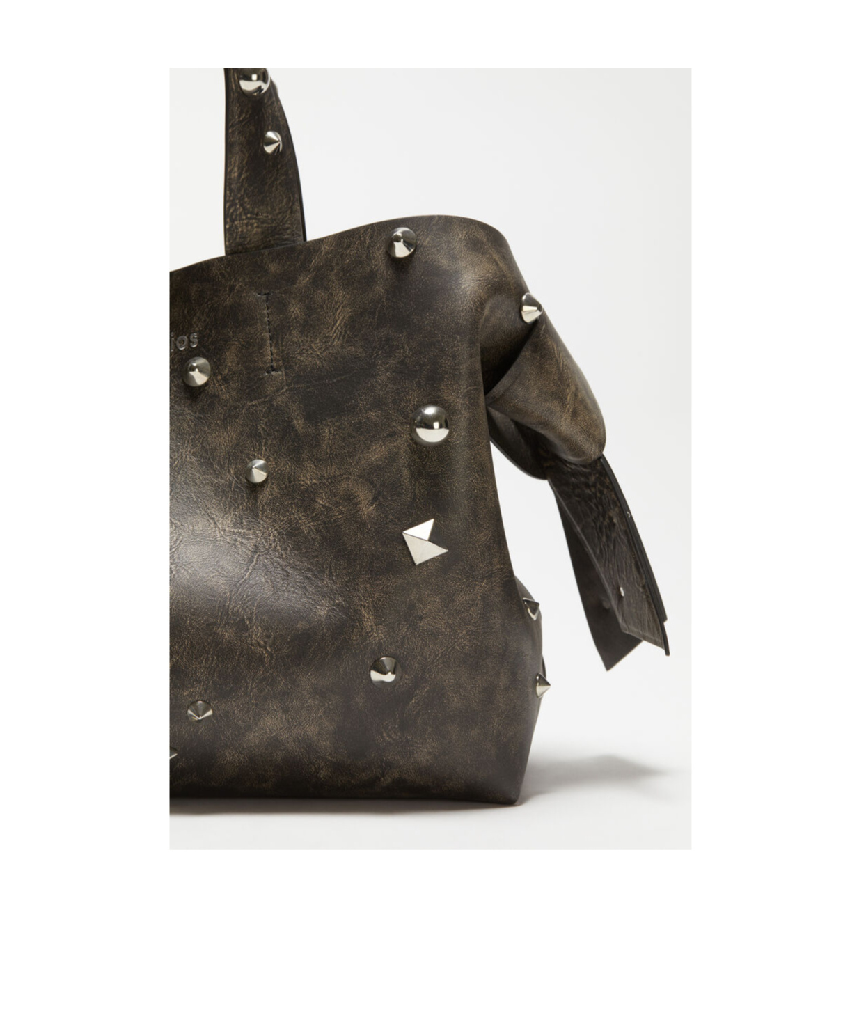 ACNE STUDIOS MIDI MUSUBI LEATHER TOTE BAG