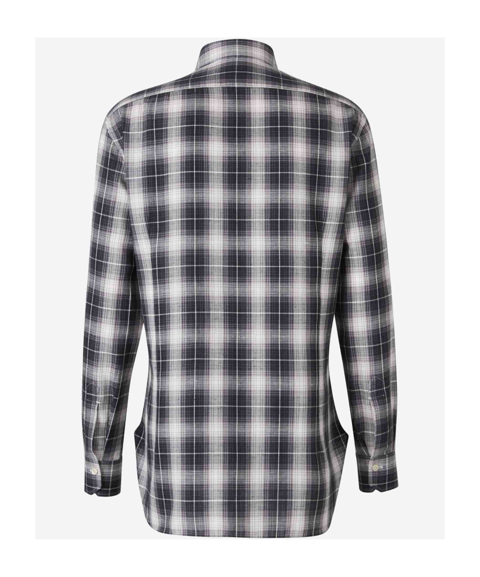 KITON CHECKERED SHIRT 
