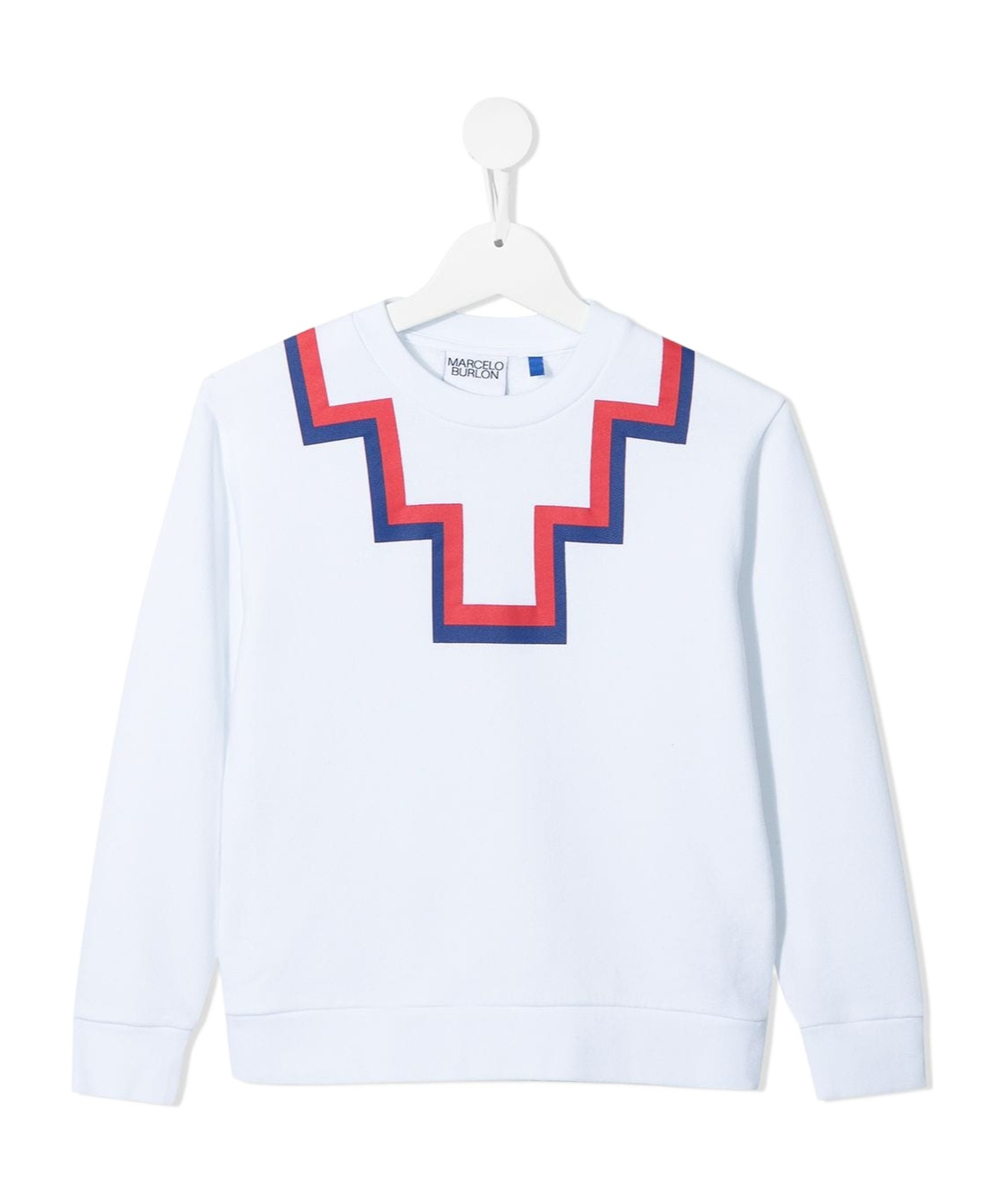 Marcelo Burlon County Of Milan Long-sleeved Sweater In White
