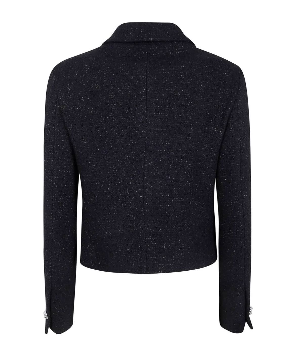 Tagliatore Idelle Rose-shaped Buttons Jacket In Black