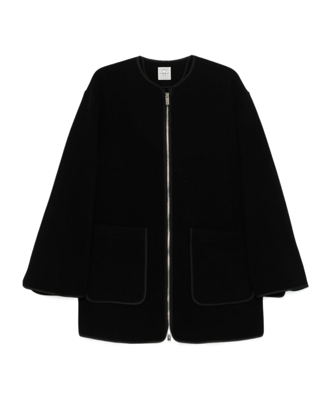 Totême Toteme Wool Zipped Jacket In Black