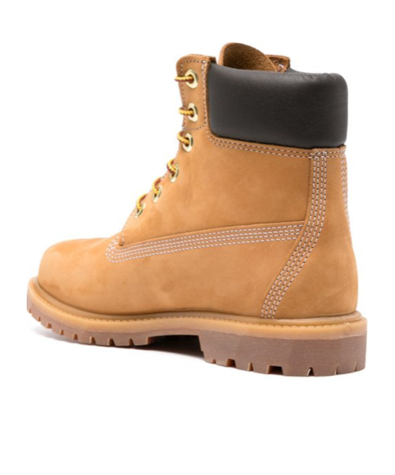 Timberland Womens Wheat Nubuck Premium 6-inch Leather Ankle Boots Eur 37 / 4 Uk In Brown