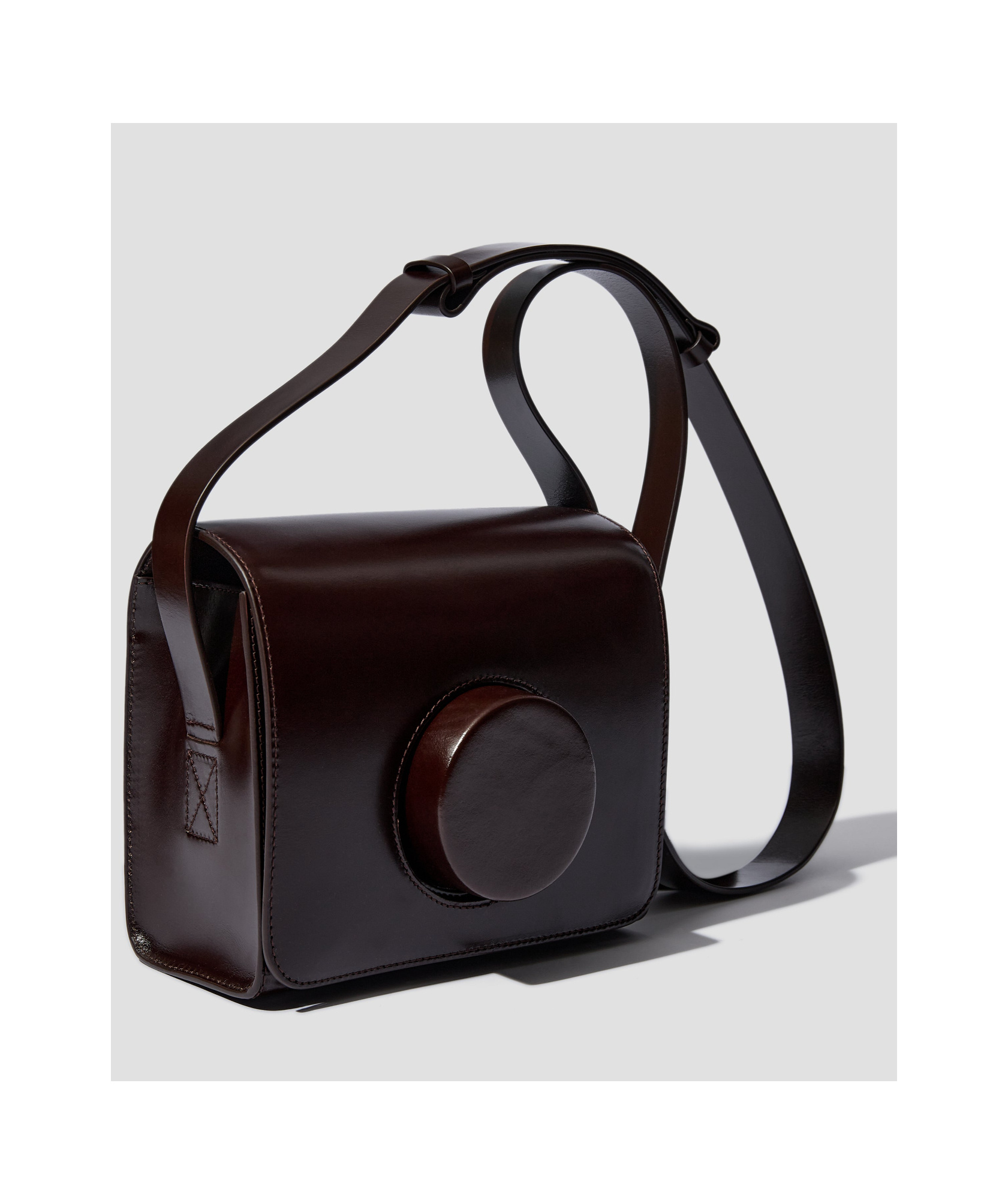 Shop Lemaire Camera Shoulder Bag In Black