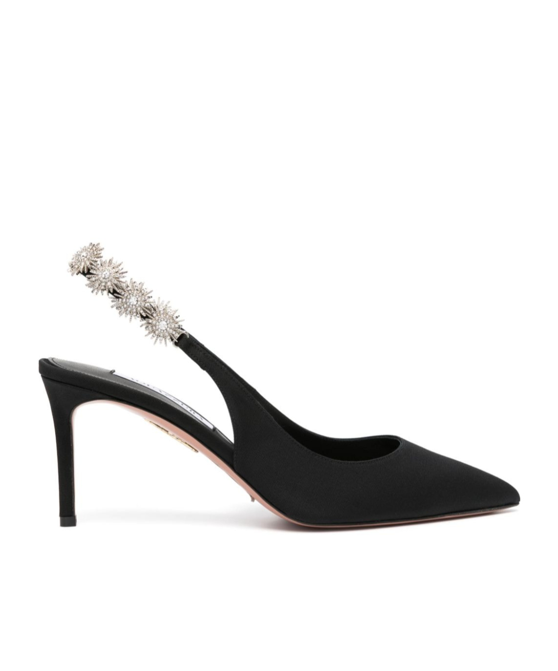 Aquazzura 90mm Crystal-embellished Slingback Pumps In Black