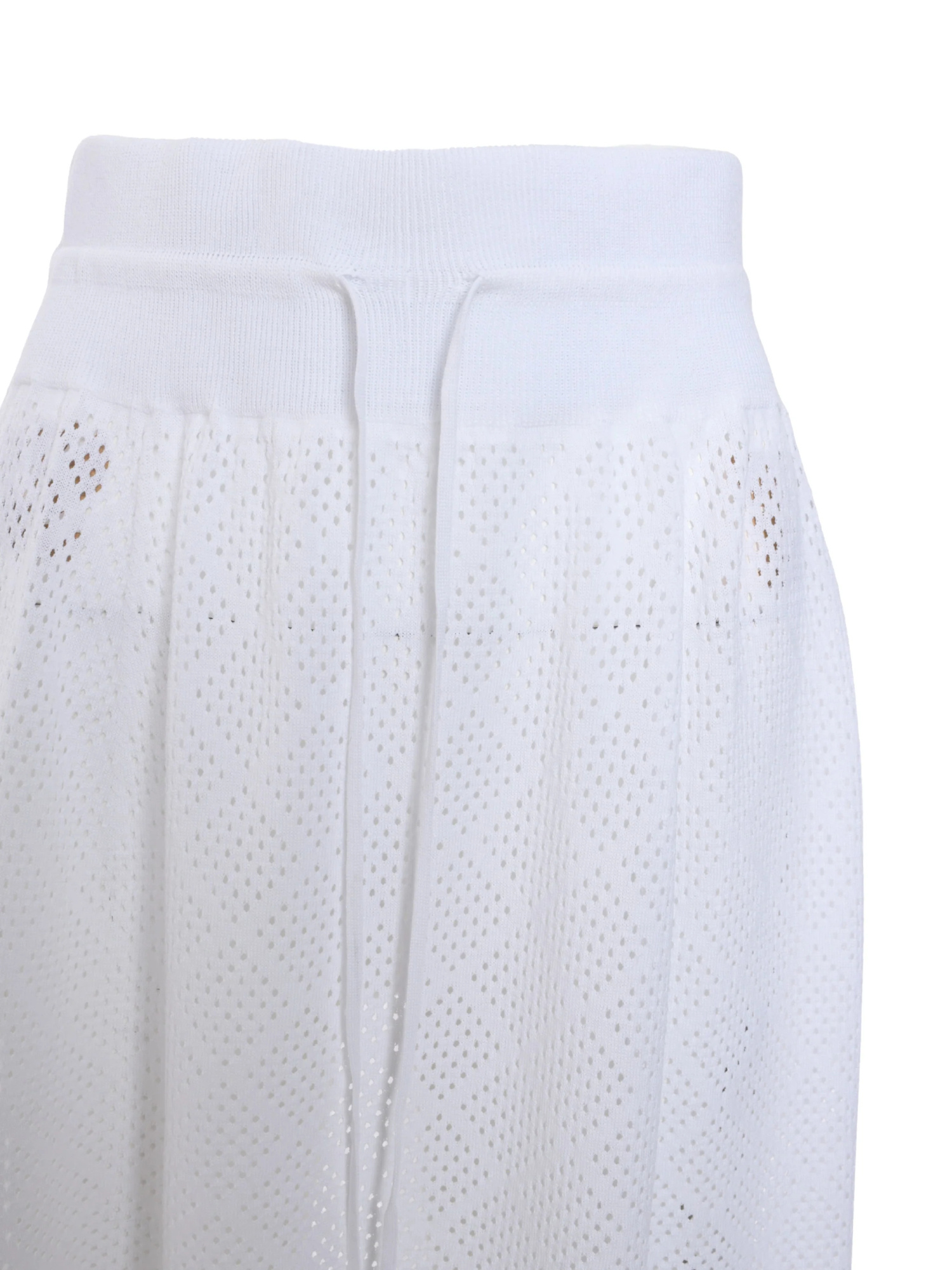 Fabiana Filippi Mesh Midi Skirt In White