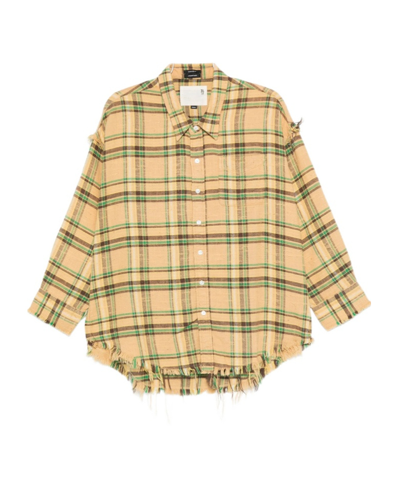 R13 Shirts Multicolour In Brown