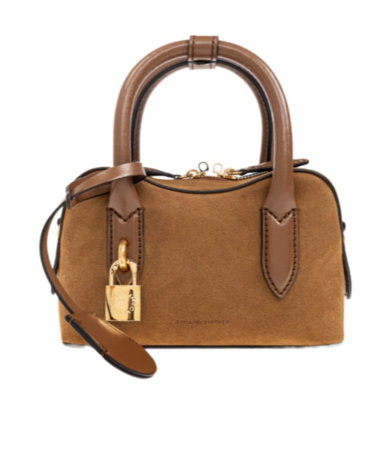 Stella Mccartney Double Handle Tote Bag In Brown