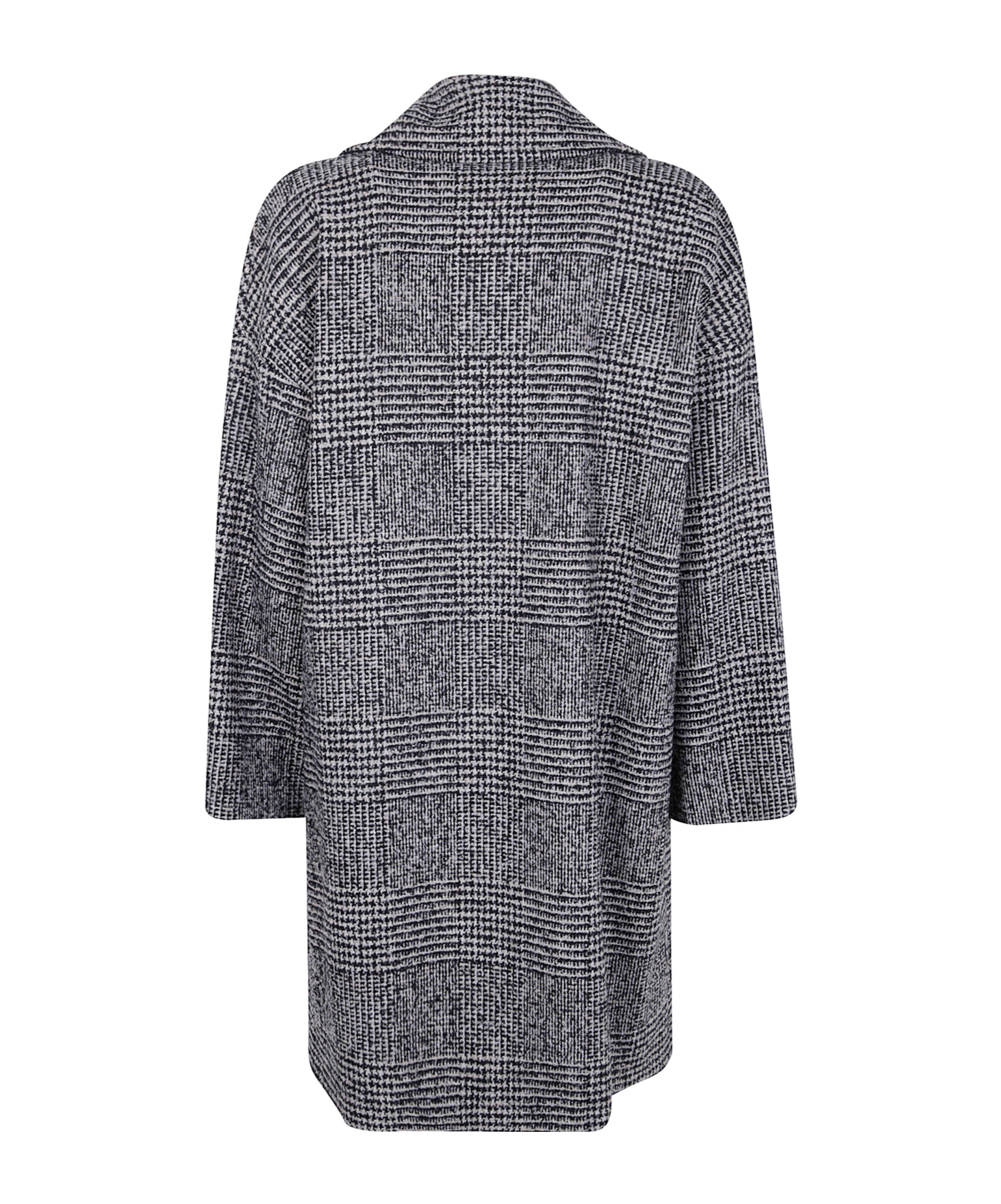 Antonelli Glen-plaid Double-breasted Coat In Gray
