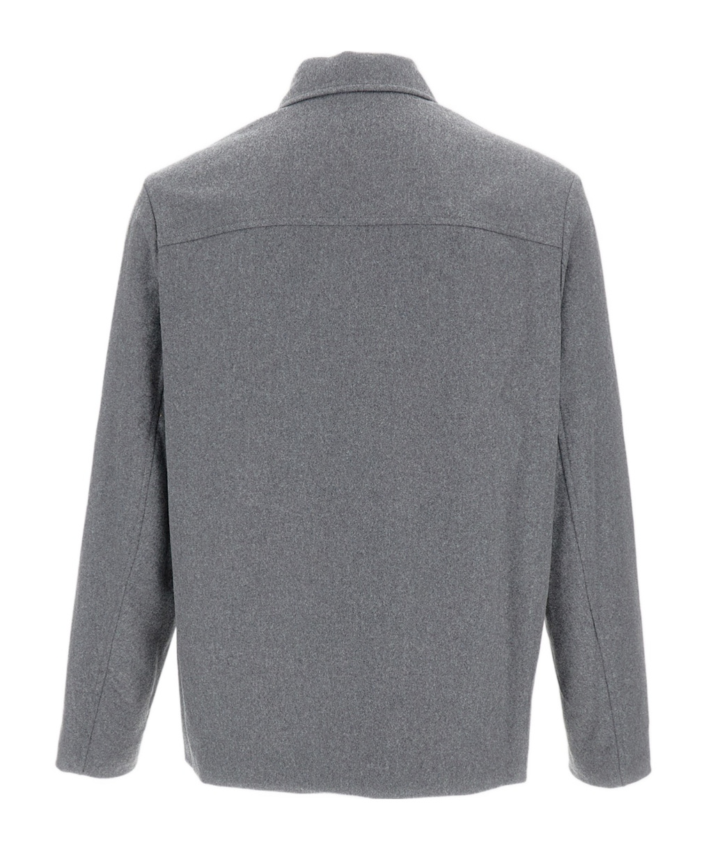 Apc Wool Blend Shirt In Gray