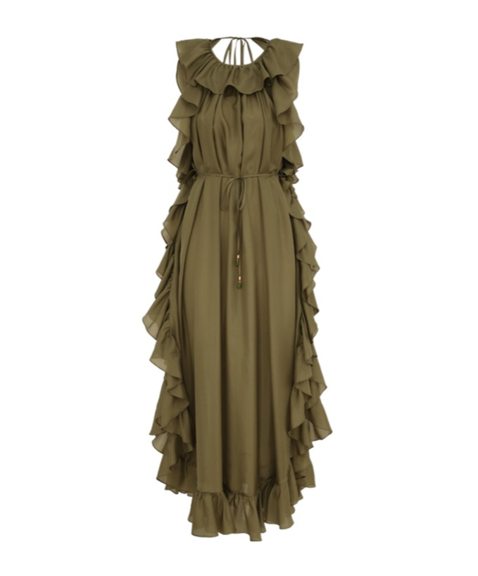 Zimmermann Cascadian Ruffle Midi Dress