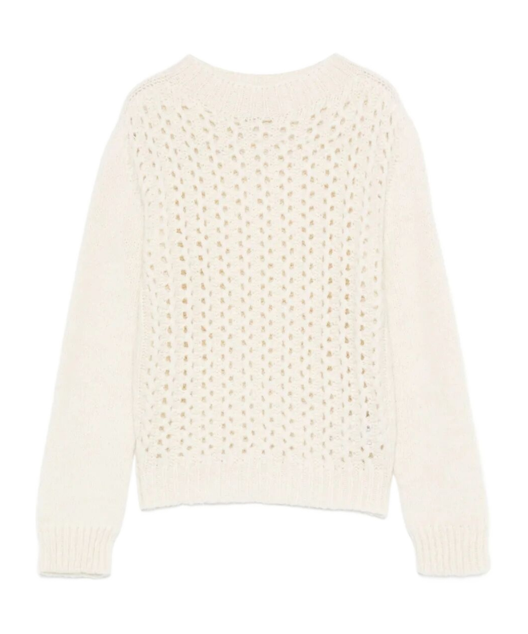 Dondup Textured Knit Turtle-neck Sweater In White