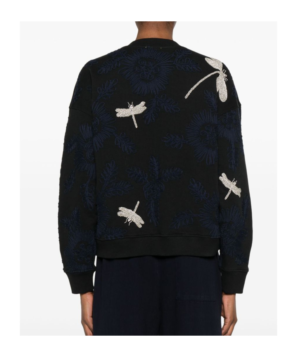Forte Forte Long-sleeved Sweater In Black