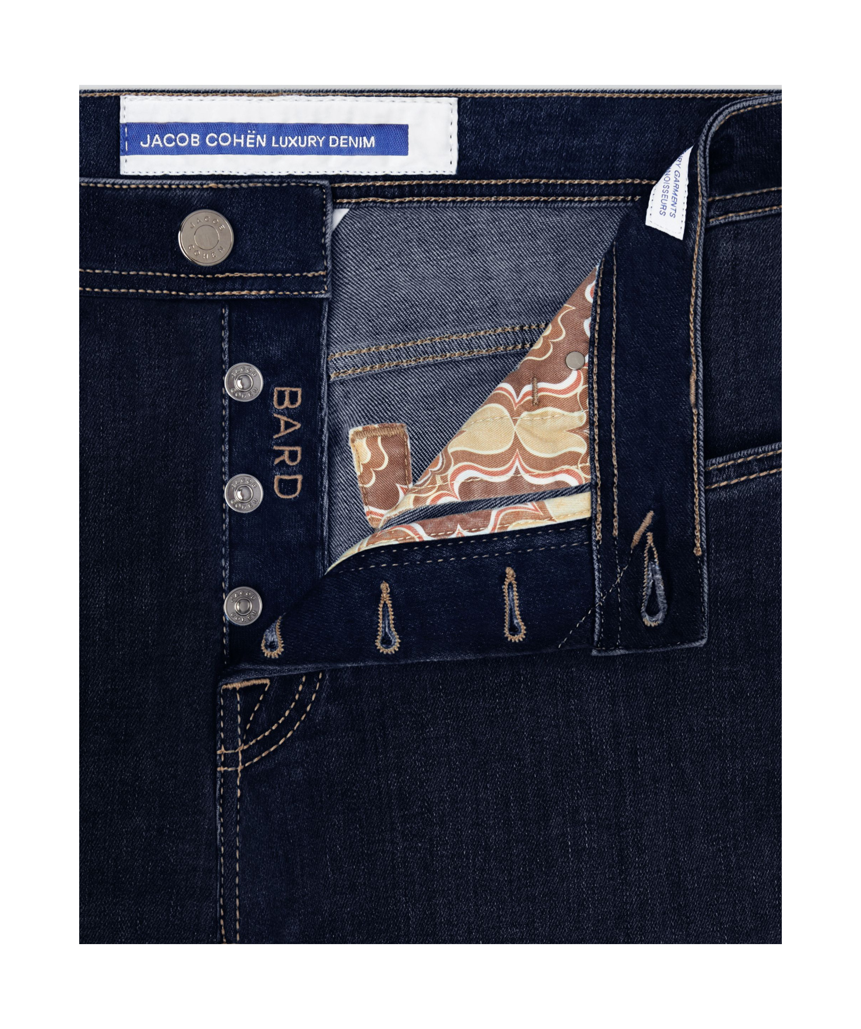 Jacob Cohen Logo-patch Jeans In Black