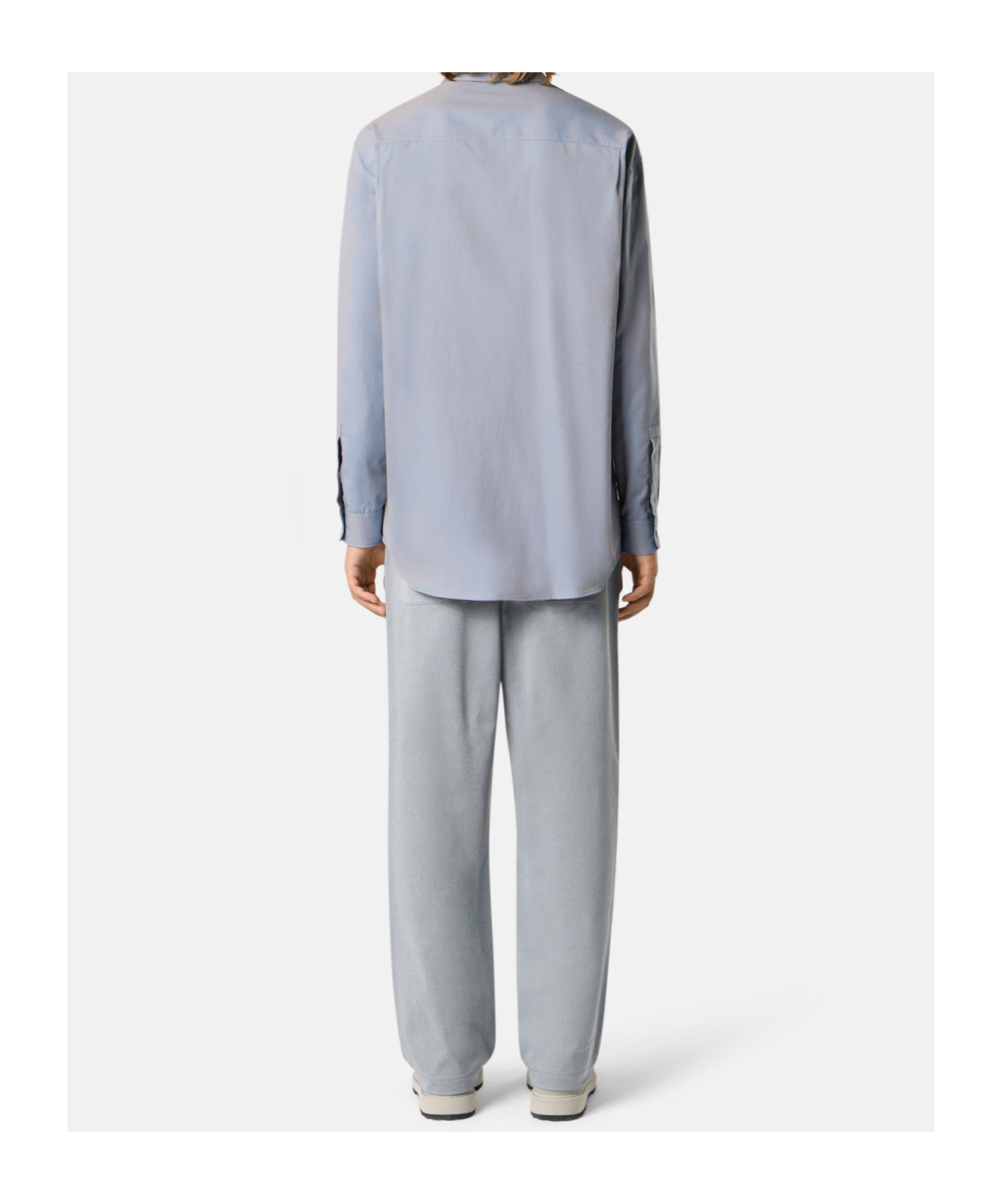 Stone Island Marina Wide-leg Belted Pleated Cotton-blend Gabardine Trousers In Gray