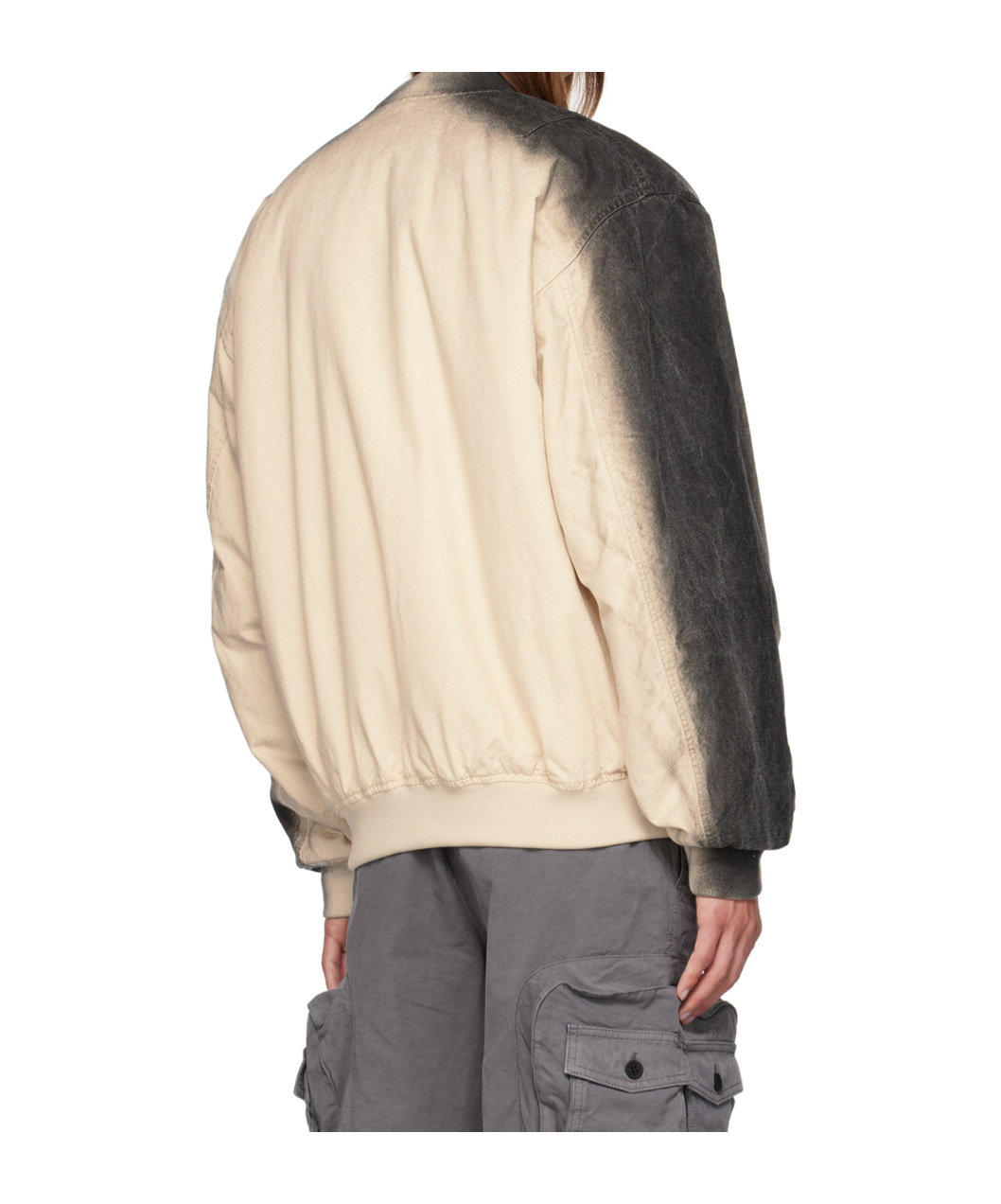 Heron Preston Off-white Gradient Bomber Jacket In Neutral