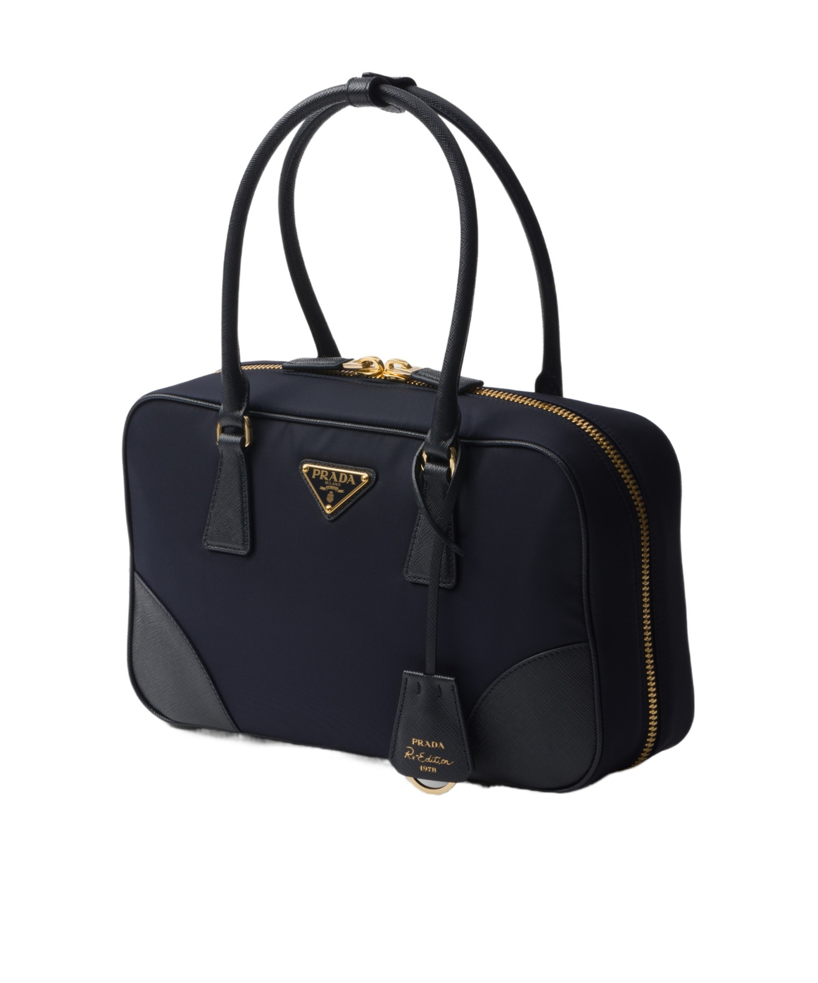 Prada Womens Blue Re-edition 1978 Re-nylon Medium Recycled-polyamide Top-handle Bag In Blue