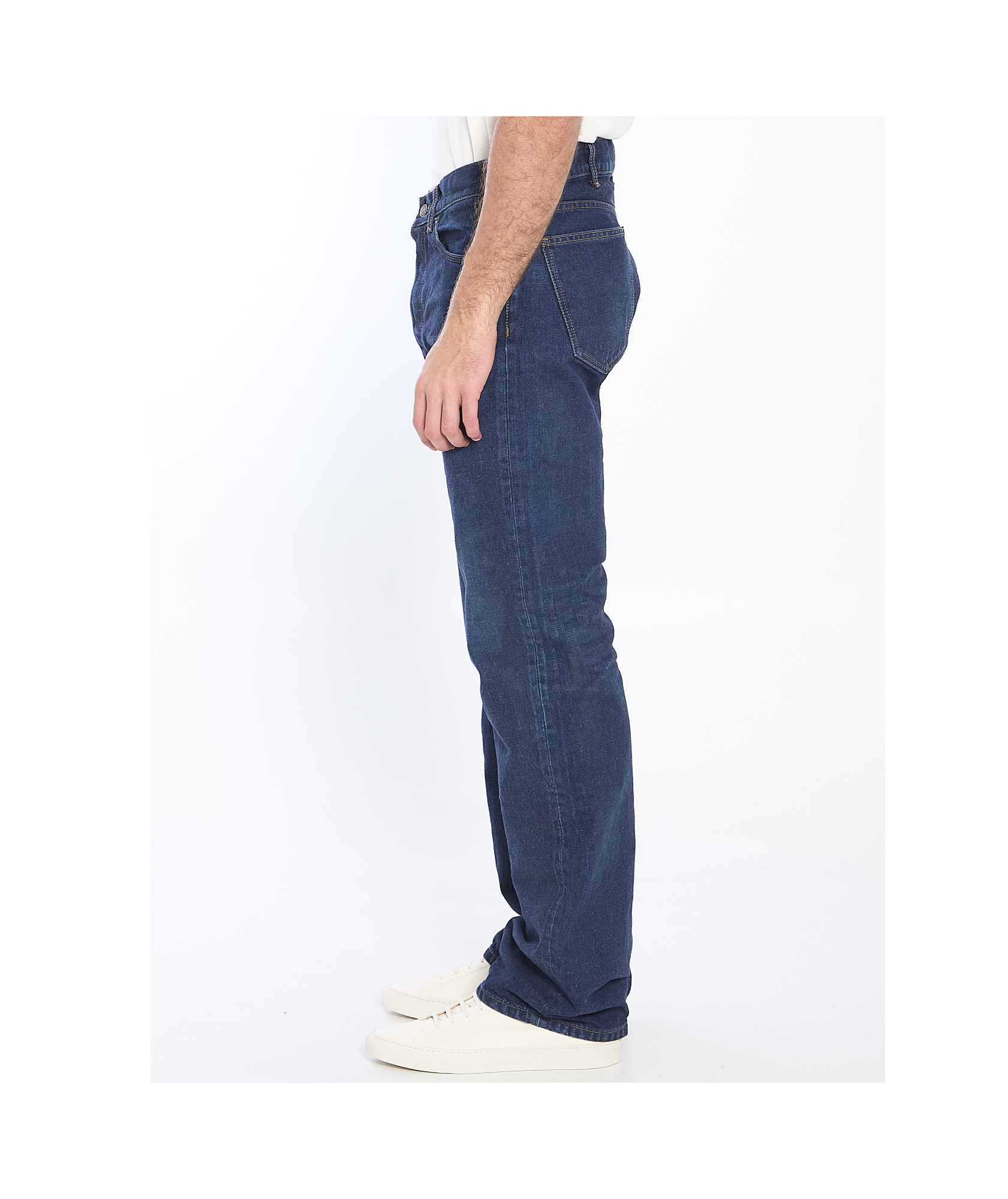 Celine Belt-loop Jeans In Blue