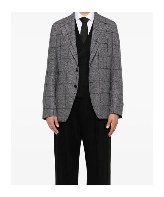 Tagliatore Single-breasted Blazer In Gray