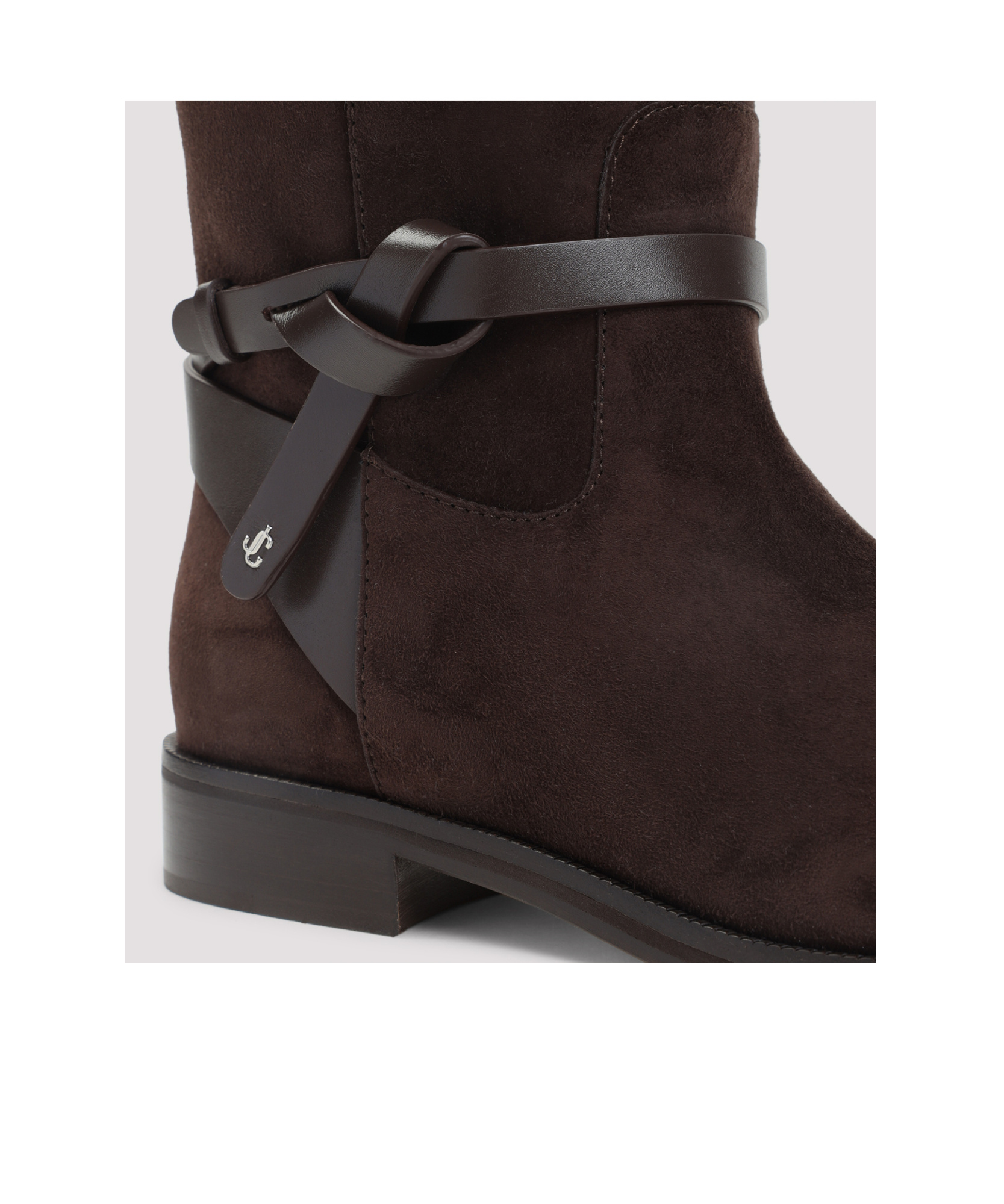 Jimmy Choo Suede Lawton Kb Flat Boots Women In Black