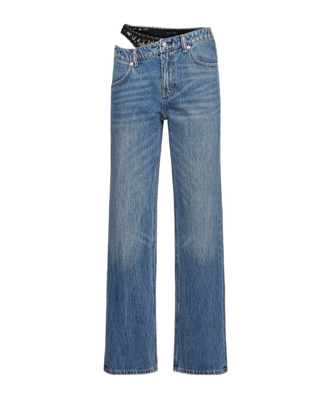 Alexander Wang Belt-loop Jeans In Blue