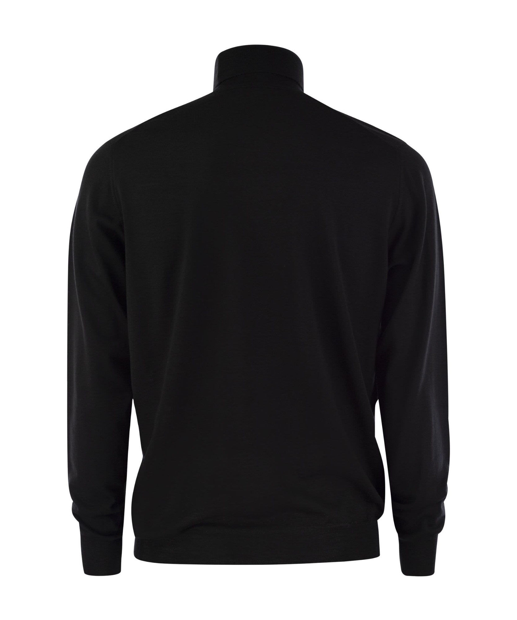 Shop Fedeli Turtleneck Sweater In Black