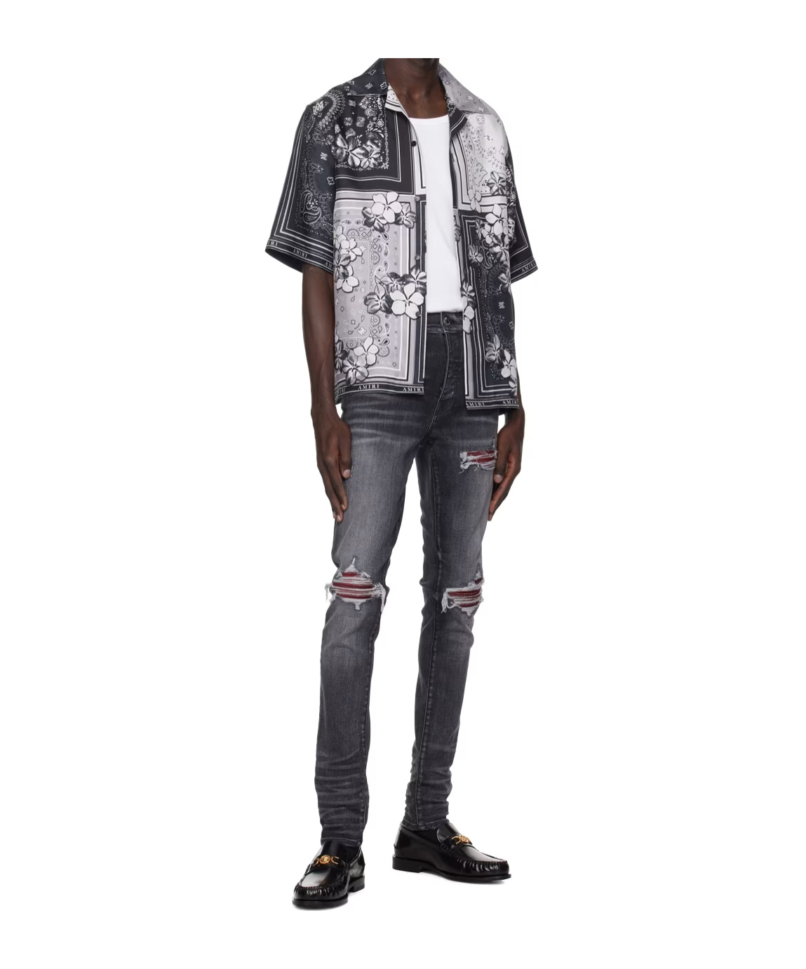 Amiri Belt-loop Jeans In Black