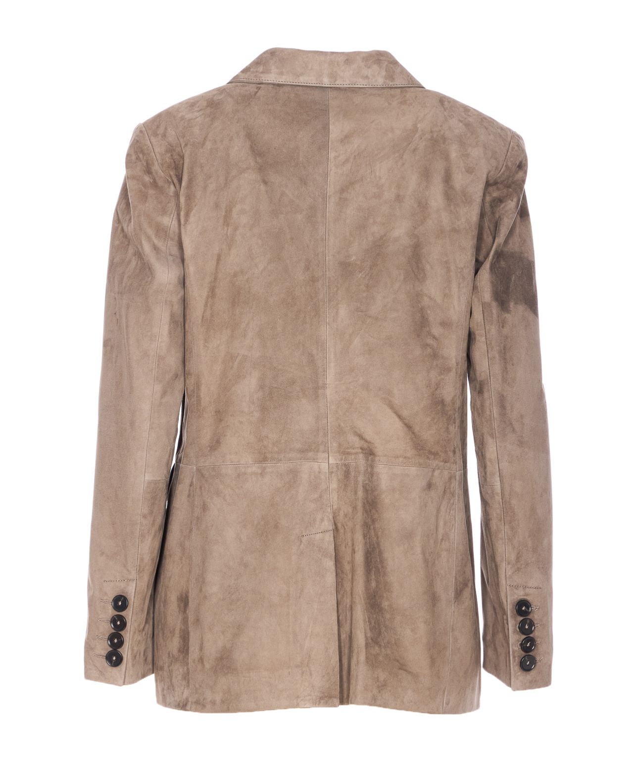 Arma Button-fastening Suede Blazer In Multi