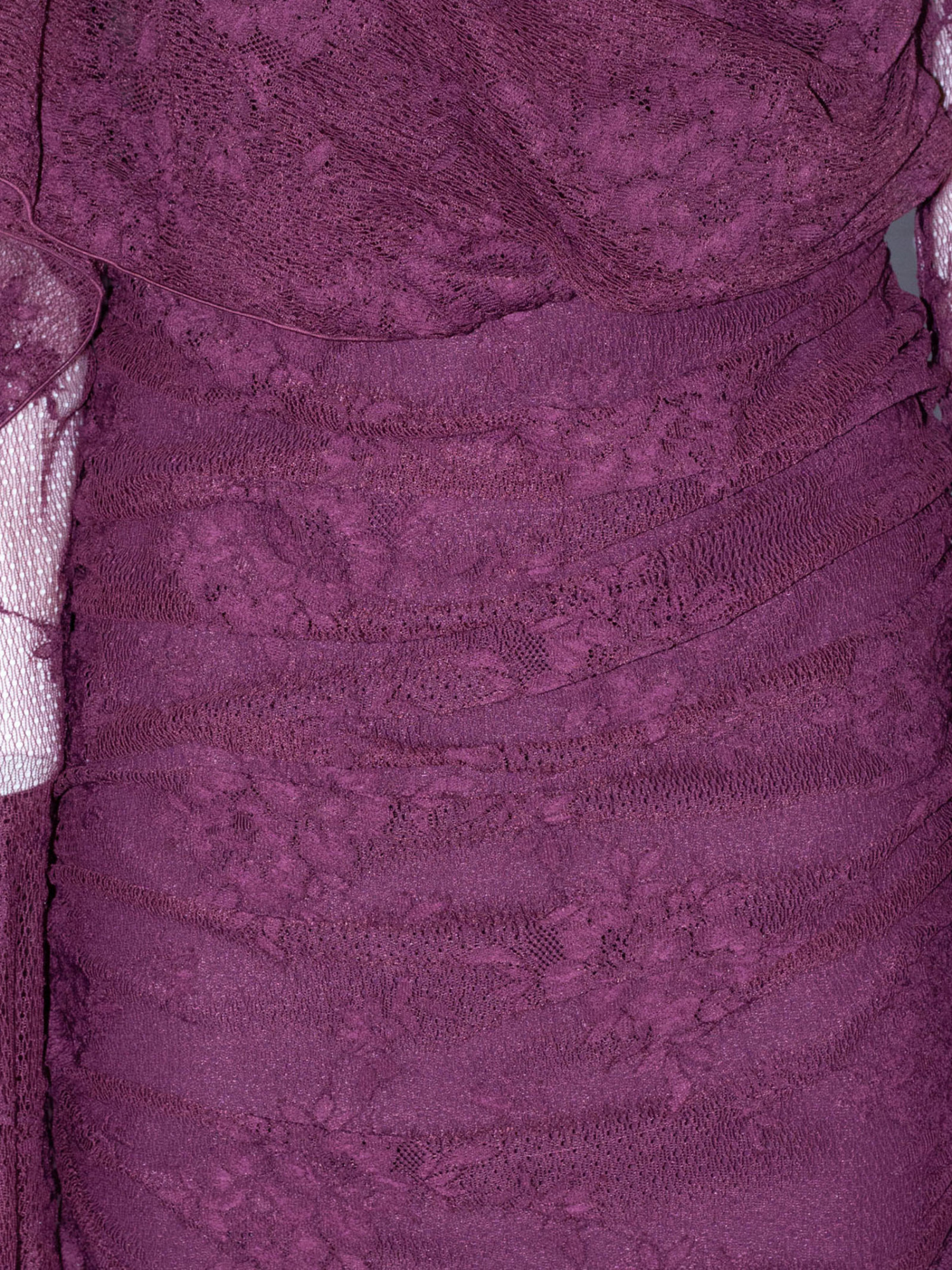 The Andamane Lace Cape Dress In Purple