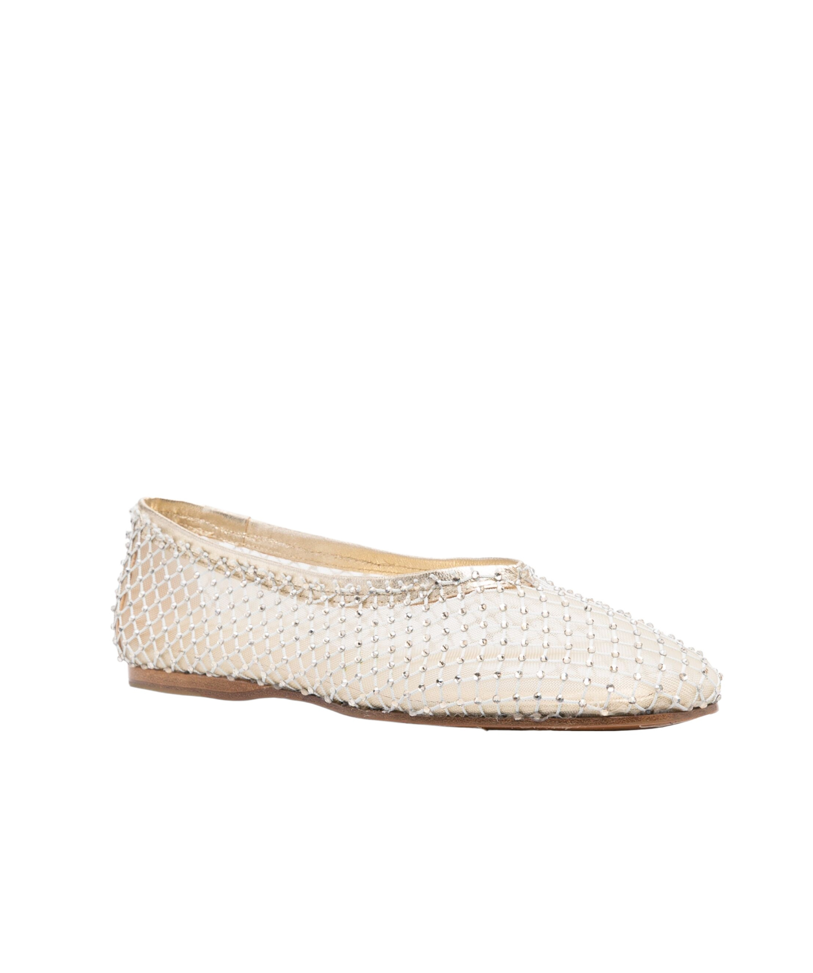 Shop Forte Forte Round Head Ballet Shoes In White
