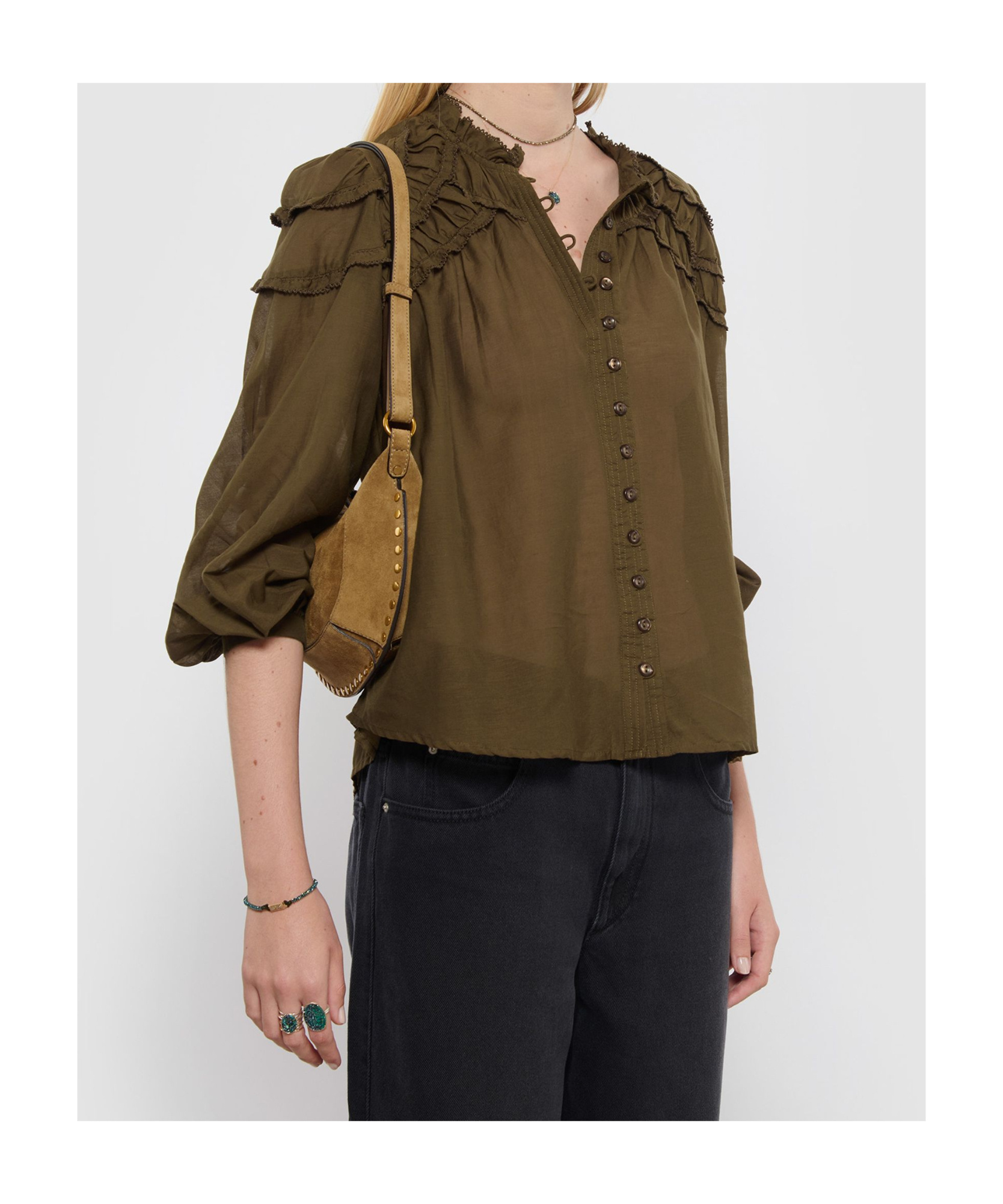 Isabel Marant Étoile Shirt Isabel Marant Etoile Woman Color Kaki In Brown