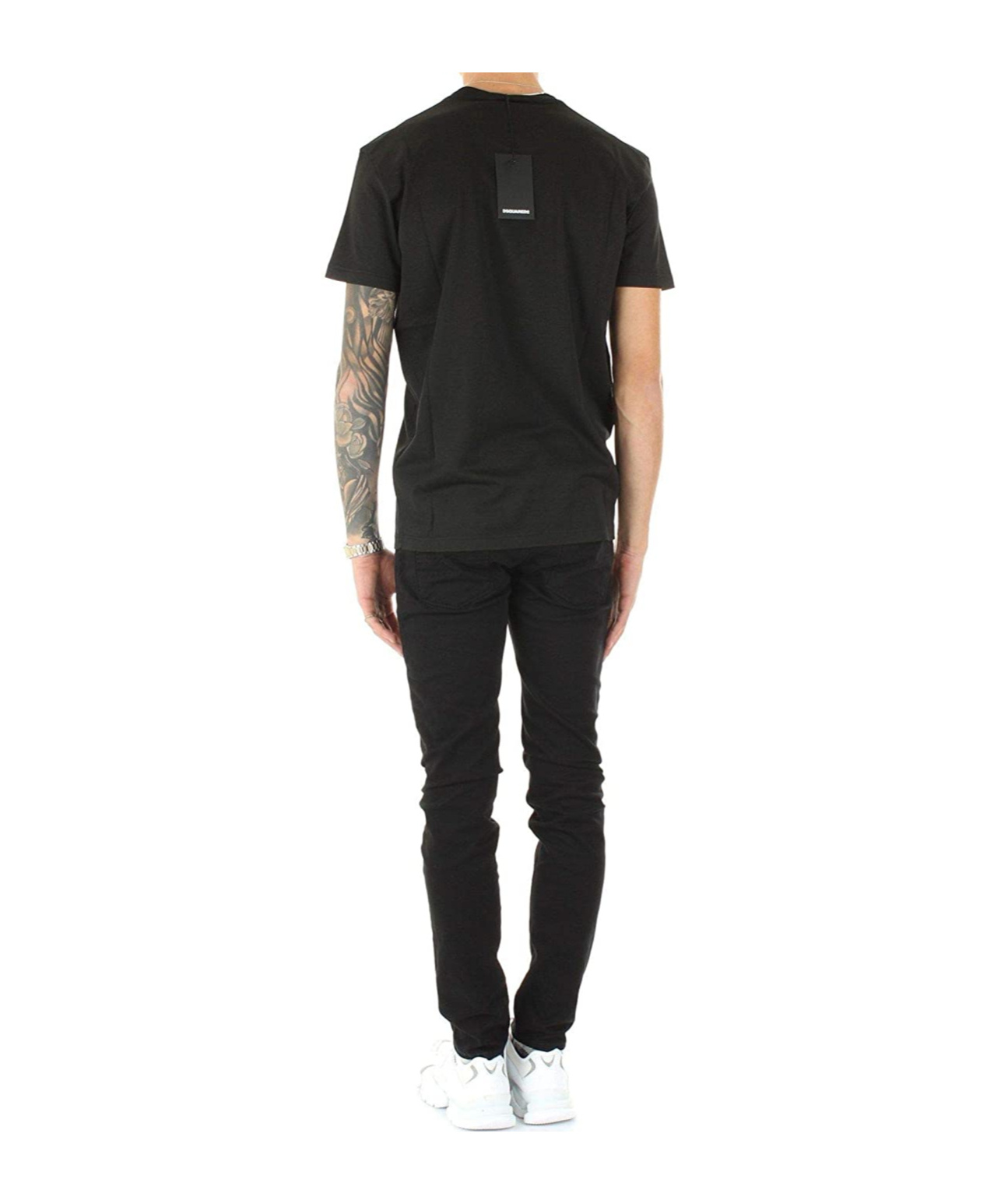 Dsquared2 Logo Printed T-shirt In Black