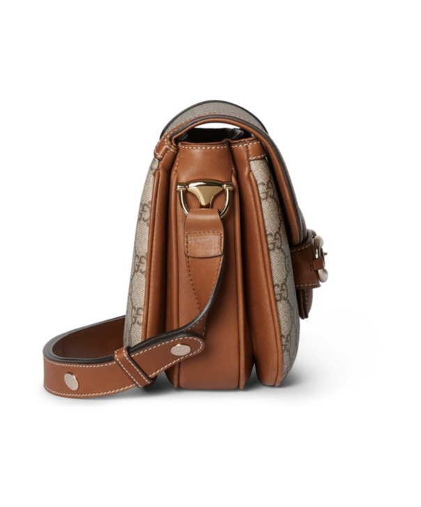 Gucci Horsebit 1955 Small Shoulder Bag In Neutral