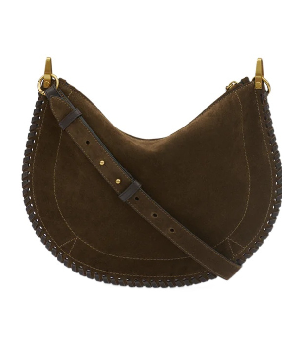 Isabel Marant Bronze Oskan Shoulder Bag In Brown