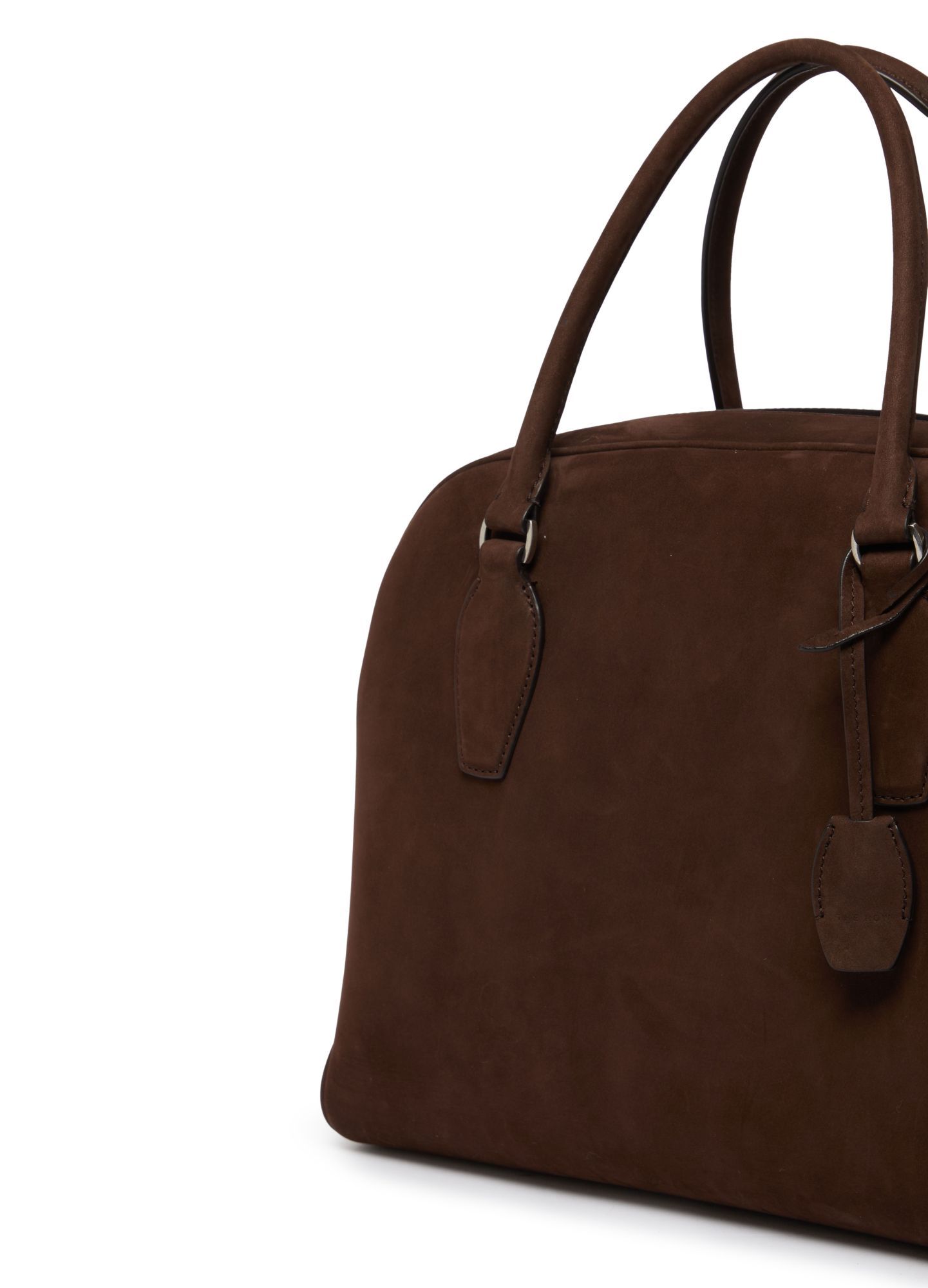 Shop The Row Double Handle Shoulder Bag In Deep Mocha