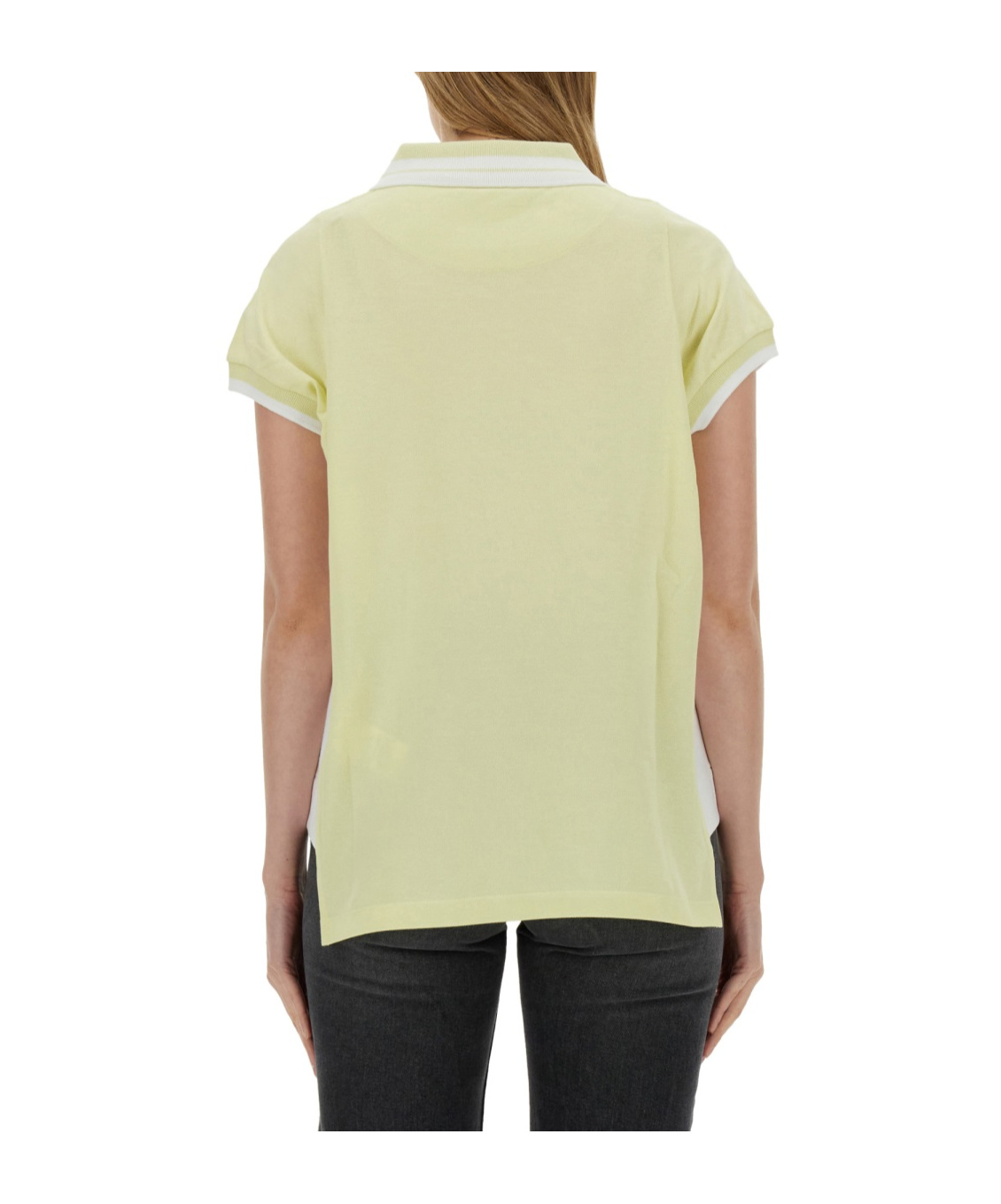Vivienne Westwood Orb-embroidered Cotton Polo Top In Green