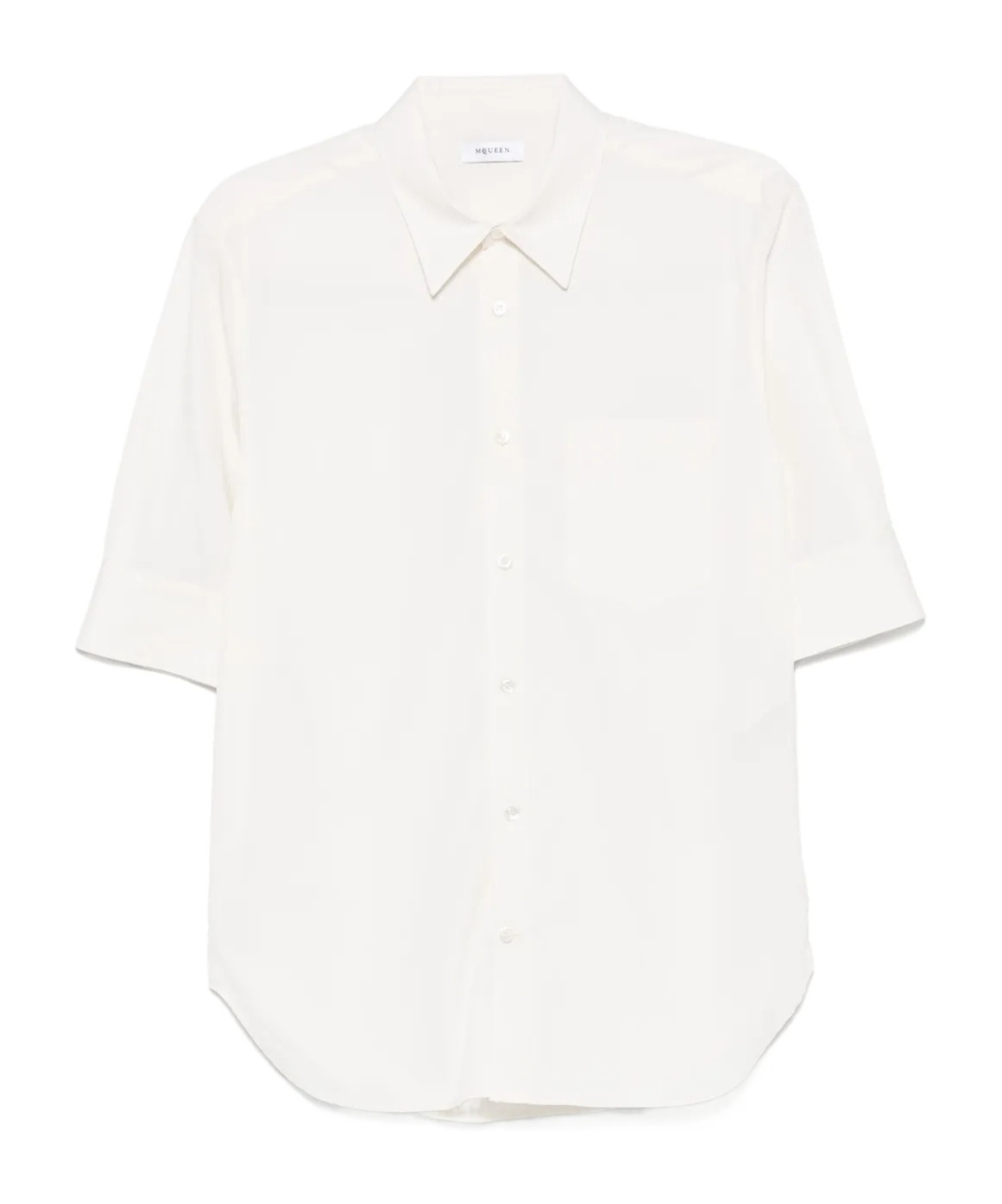 Alexander Mcqueen Cotton Shirt In Light Beige