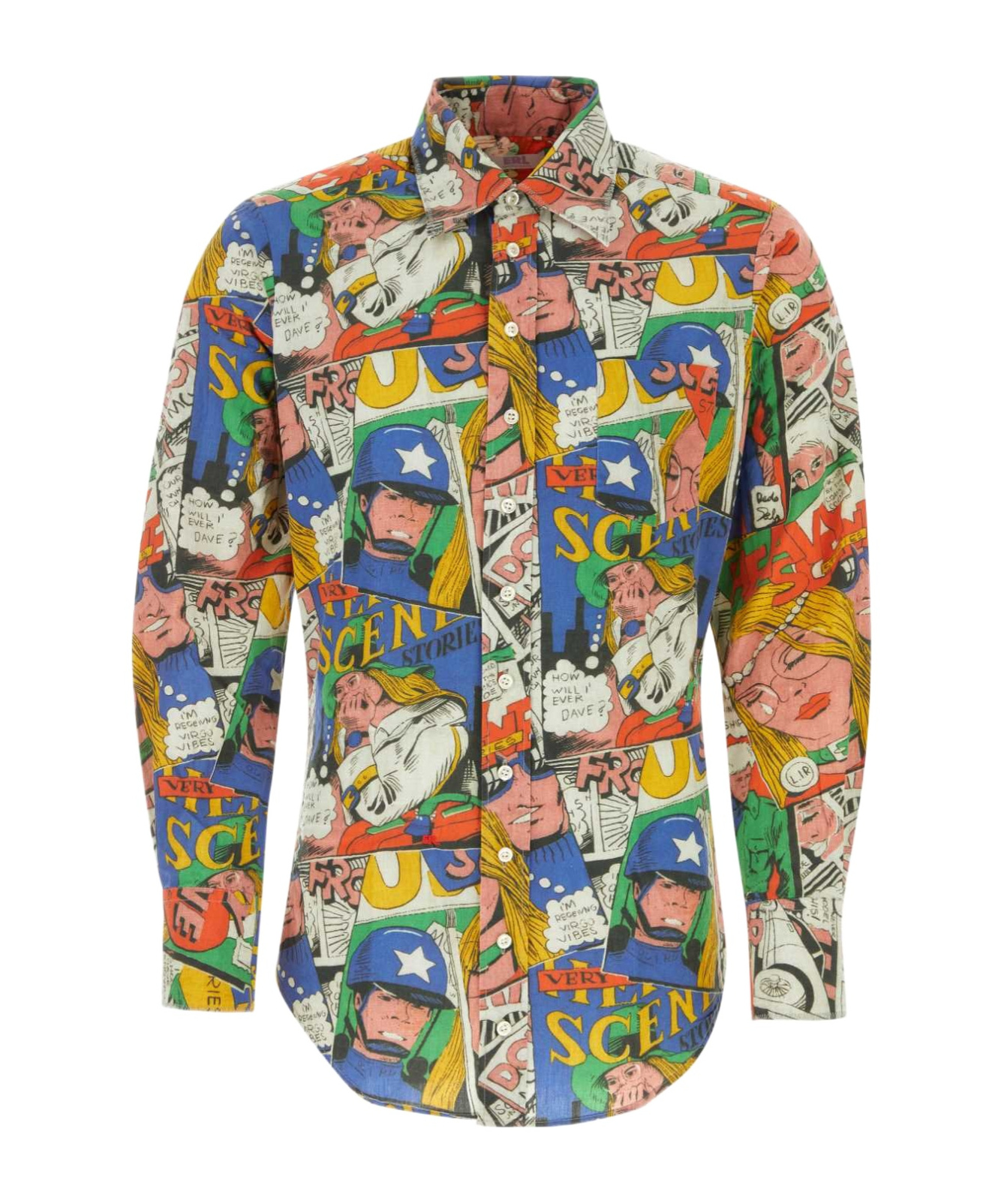 Erl Patterned Shirt In Multicolor