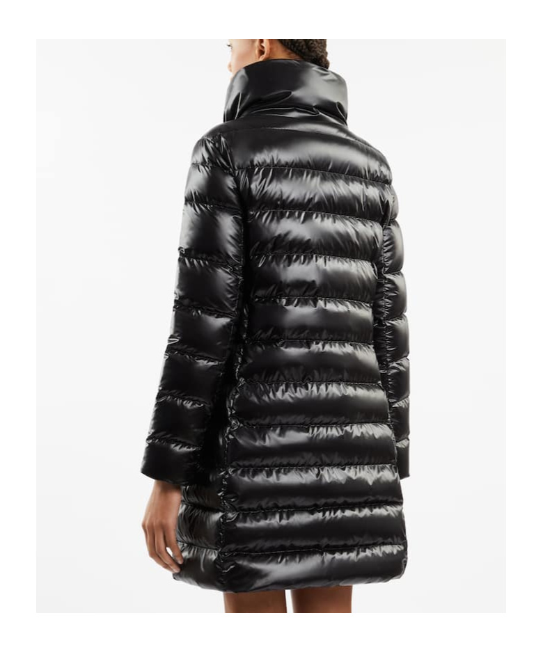 Fay Urban High-neck Padded Coat In Black