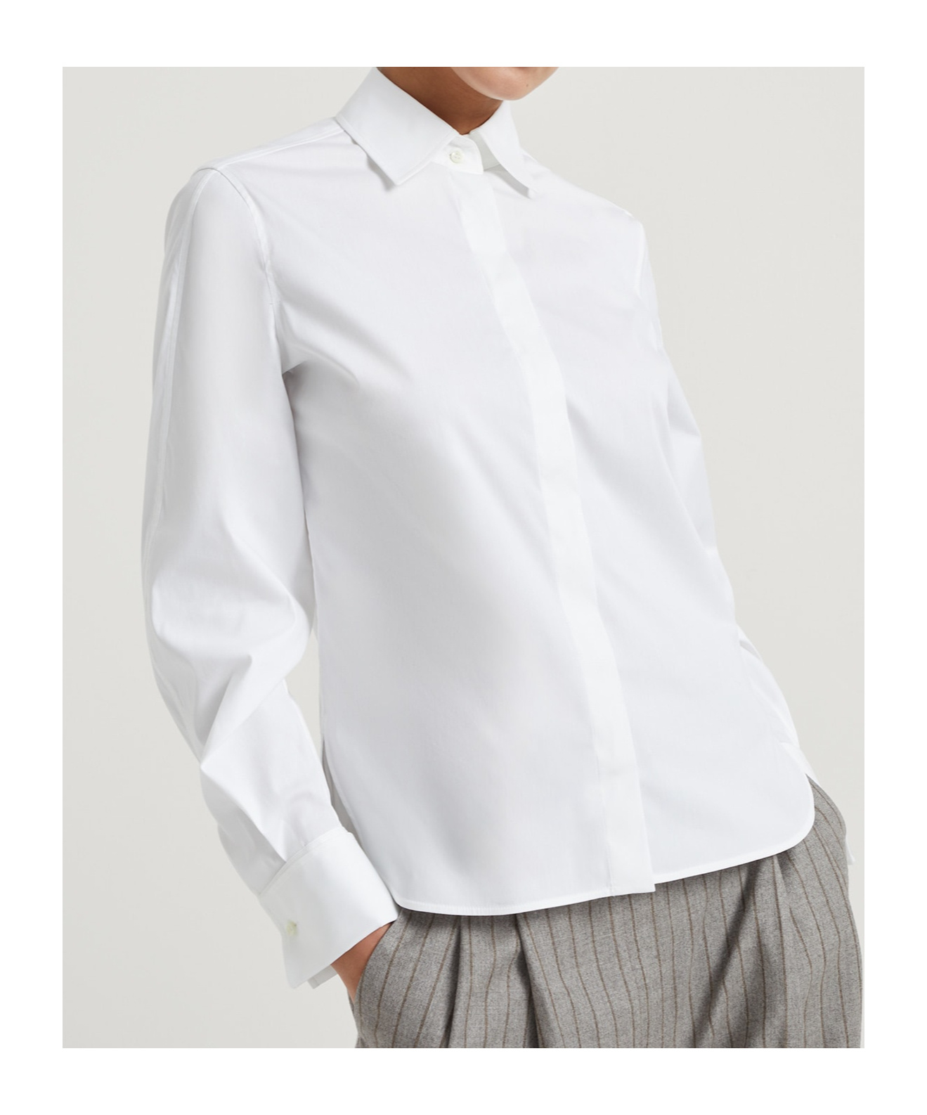 Brunello Cucinelli Shirt In White