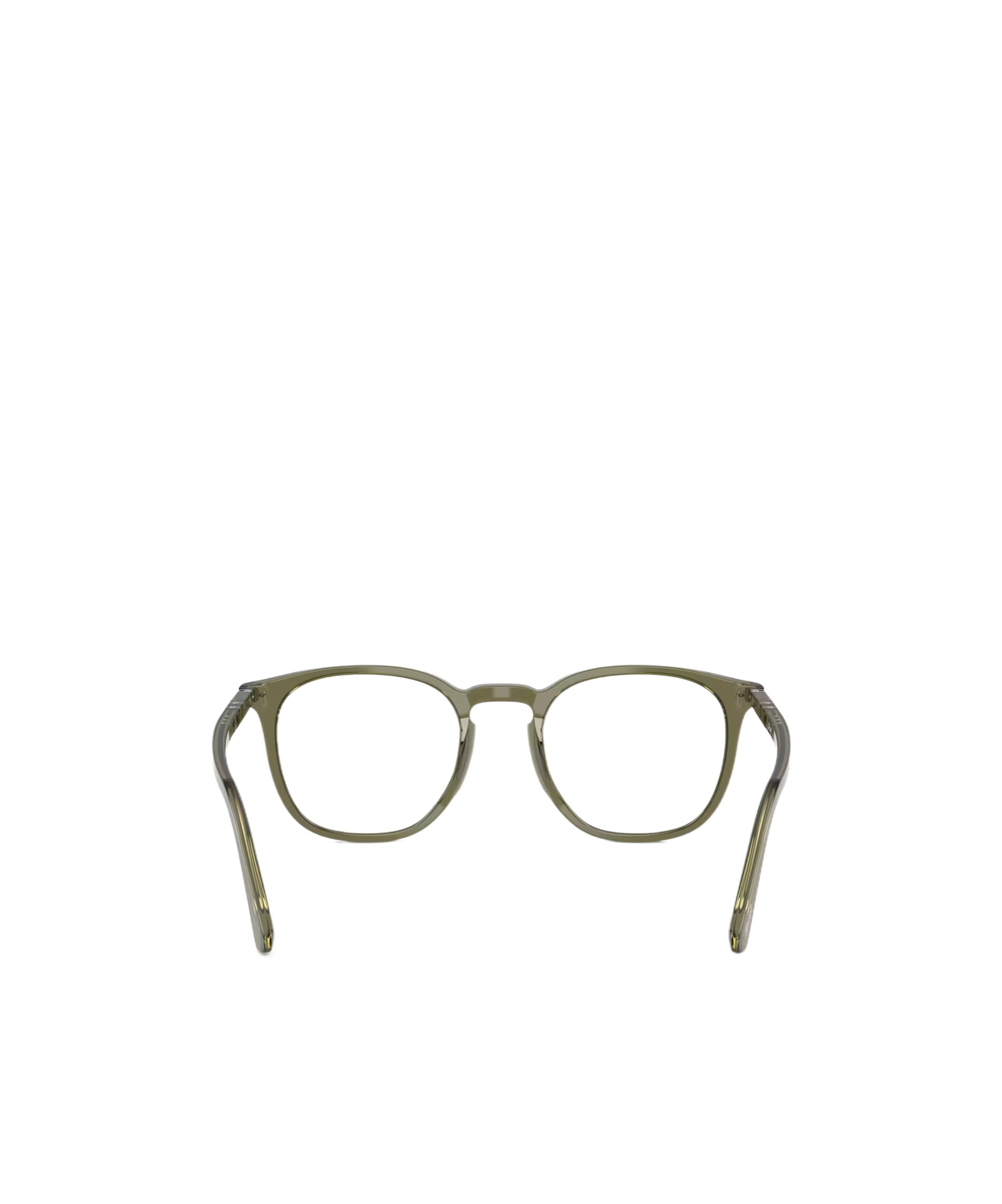 Persol Round Frame Glasses In Green