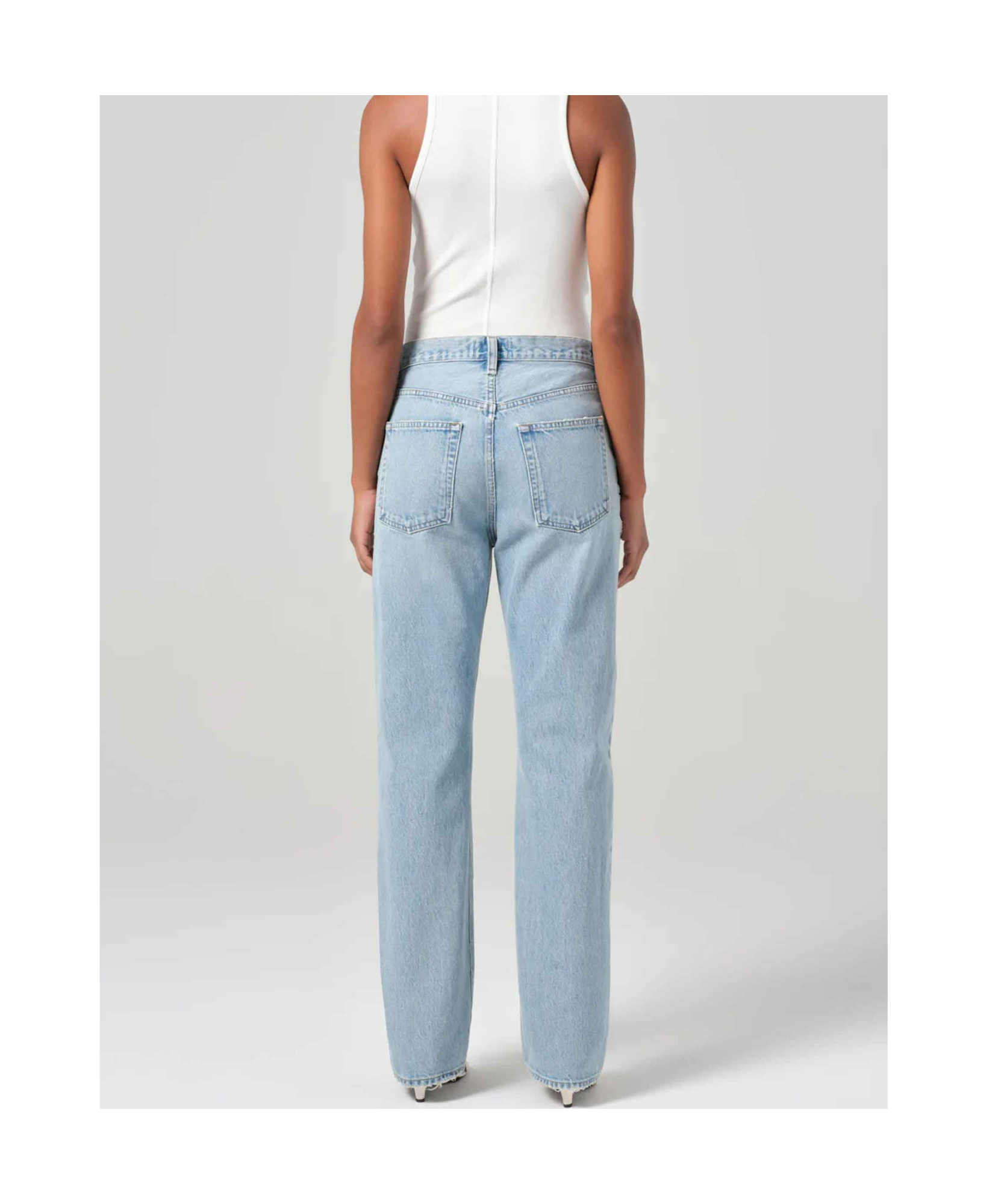 Agolde Belt-loop Jeans In Multicolor