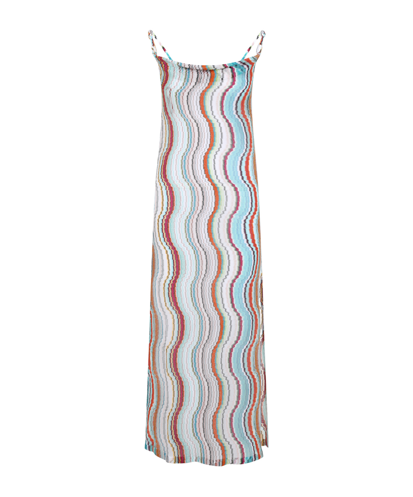 Missoni Zig-zag Halter Top In Chevron Resort Multicolor In White