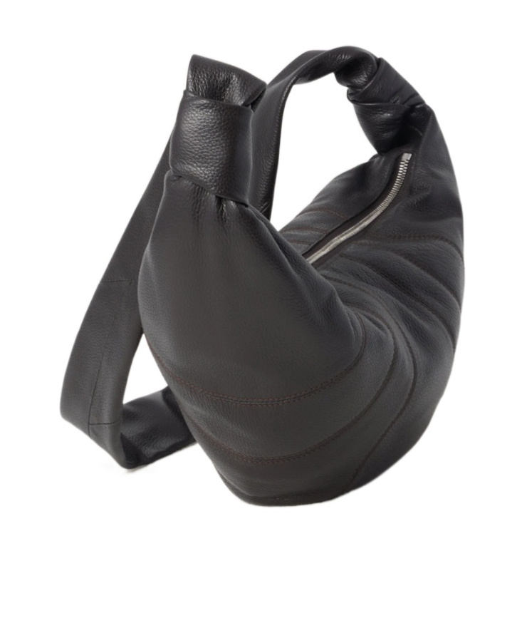 Lemaire Croissant Crossbody Bag In Brown