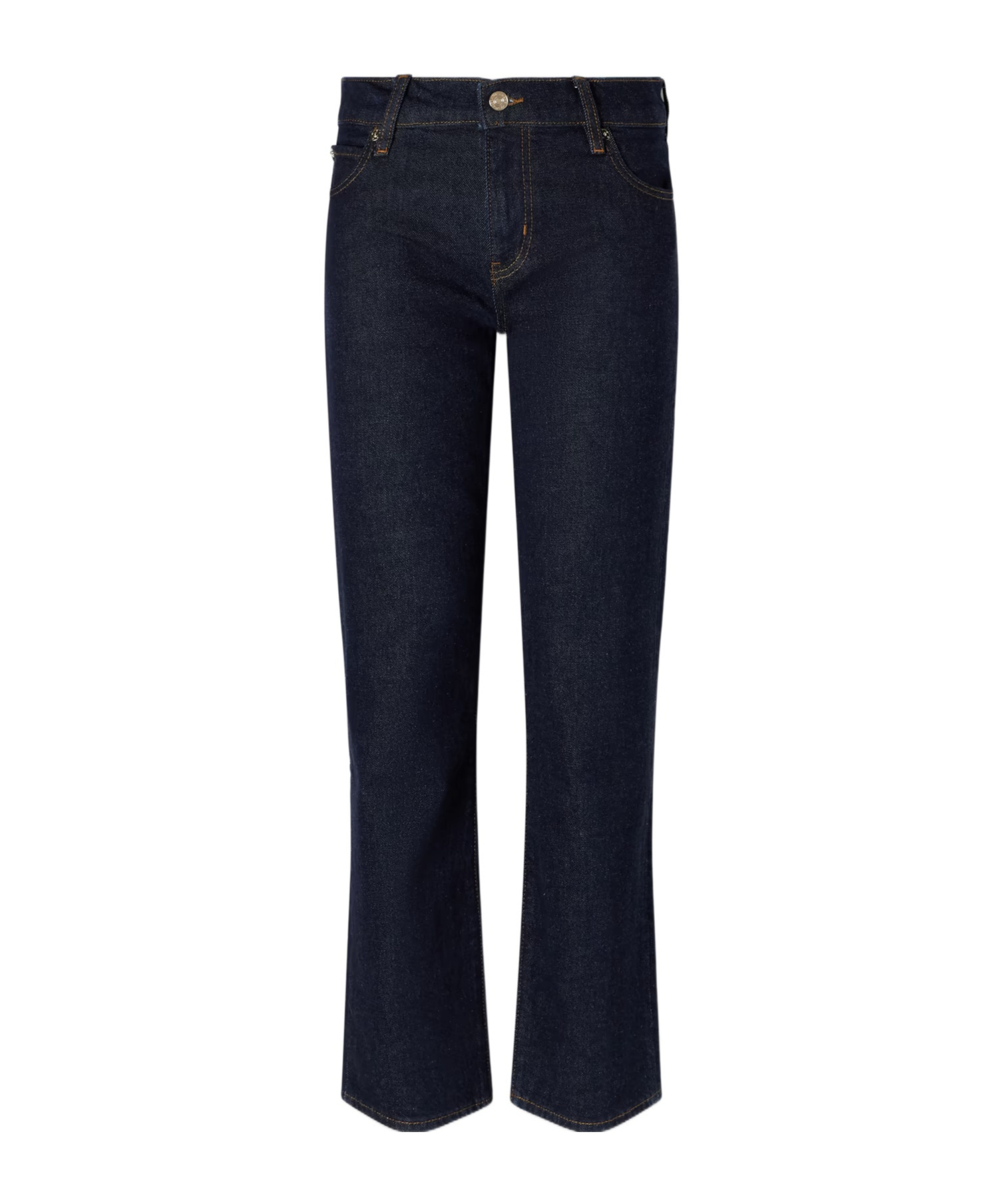Frame High-waisted Denim Flared Pants In Blue