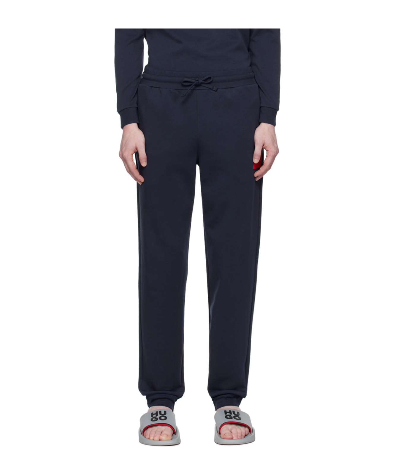 Shop Hugo Boss Elastic Waist Sweatpants In Black