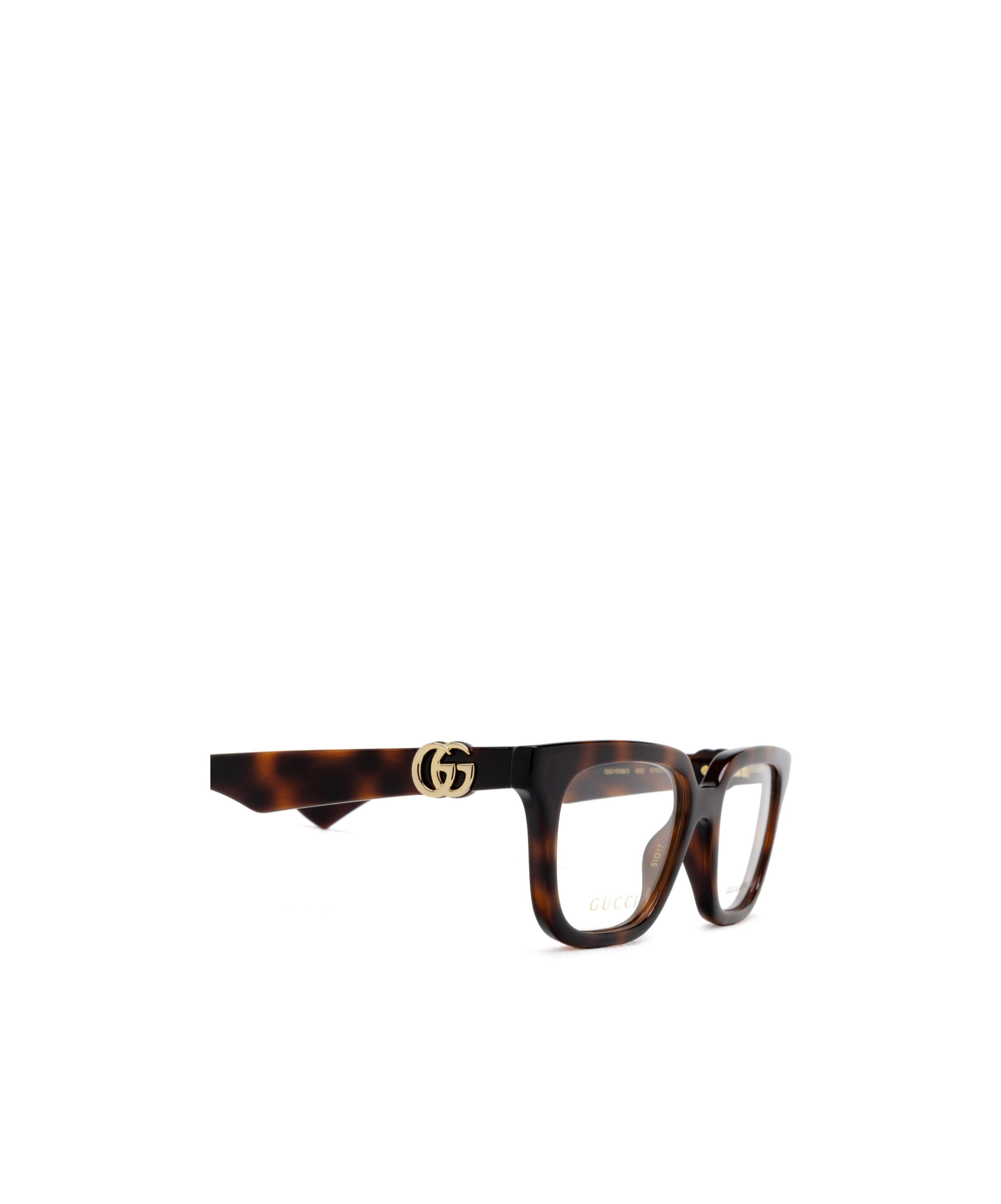 Gucci Double-g Rectangle-frame Glasses In White