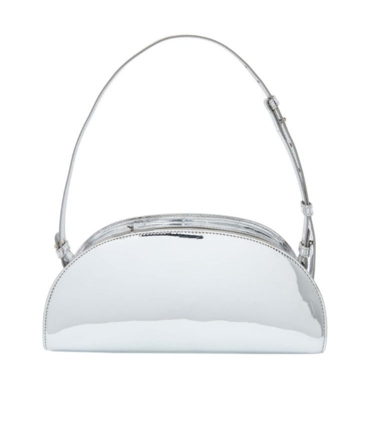 Apc Demi-lune Shoulder Bag In Silver