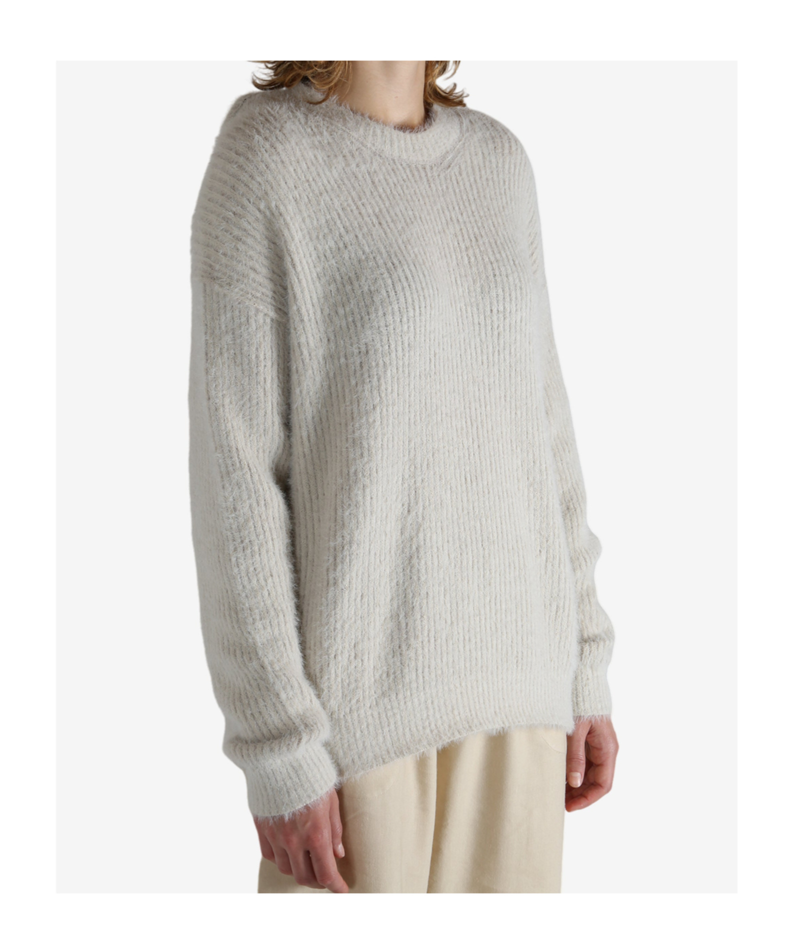 Uma Wang Round-neck Sweater In White
