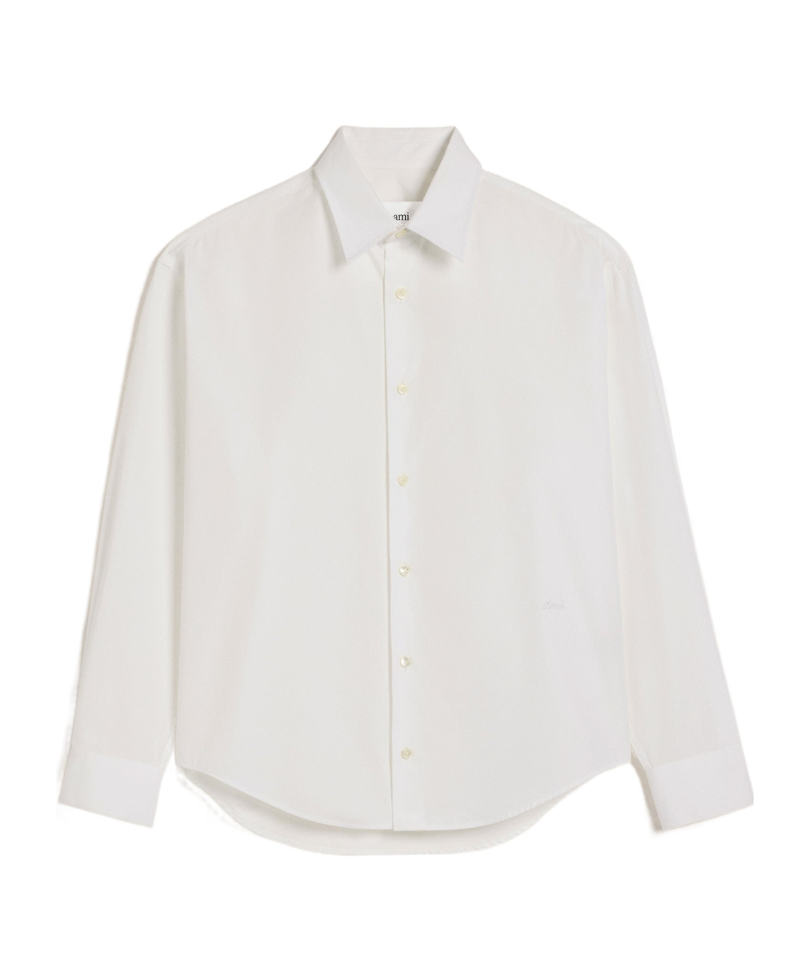 Ami Alexandre Mattiussi Ami Paris Short Sleeve Cotton Shirt In White